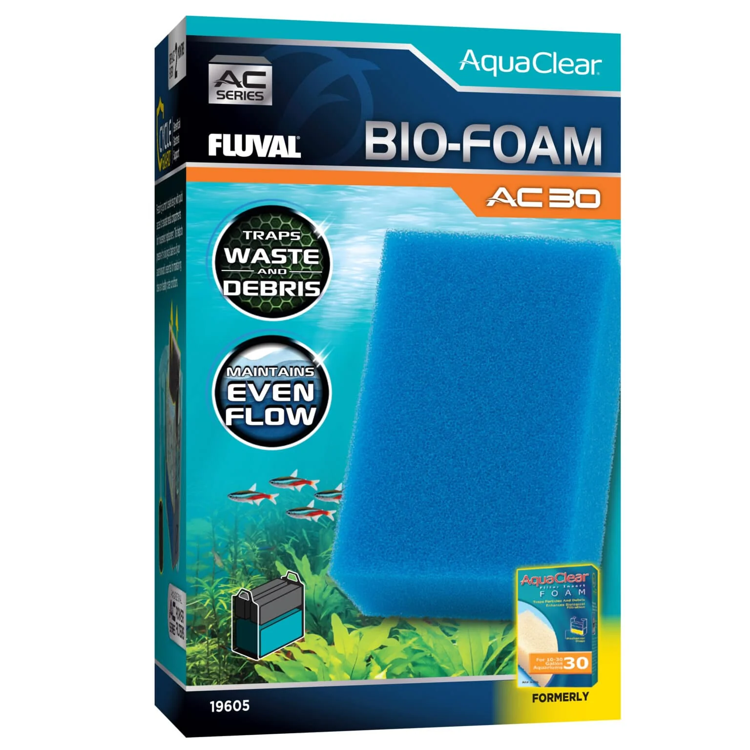 Hagen Fluval Aquaclear Bio-Foam for AC30 Power Filter 1pk - Image 1