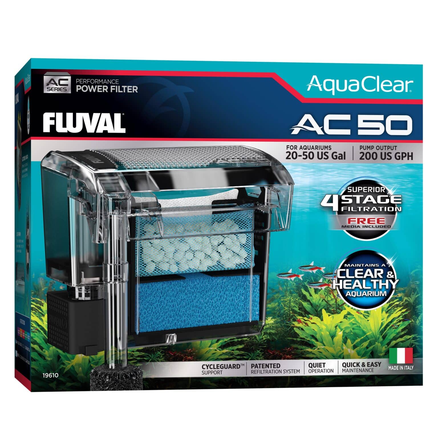 Hagen Fluval Aquaclear AC50 Power Filter, 20-50 US Gal - Image 1