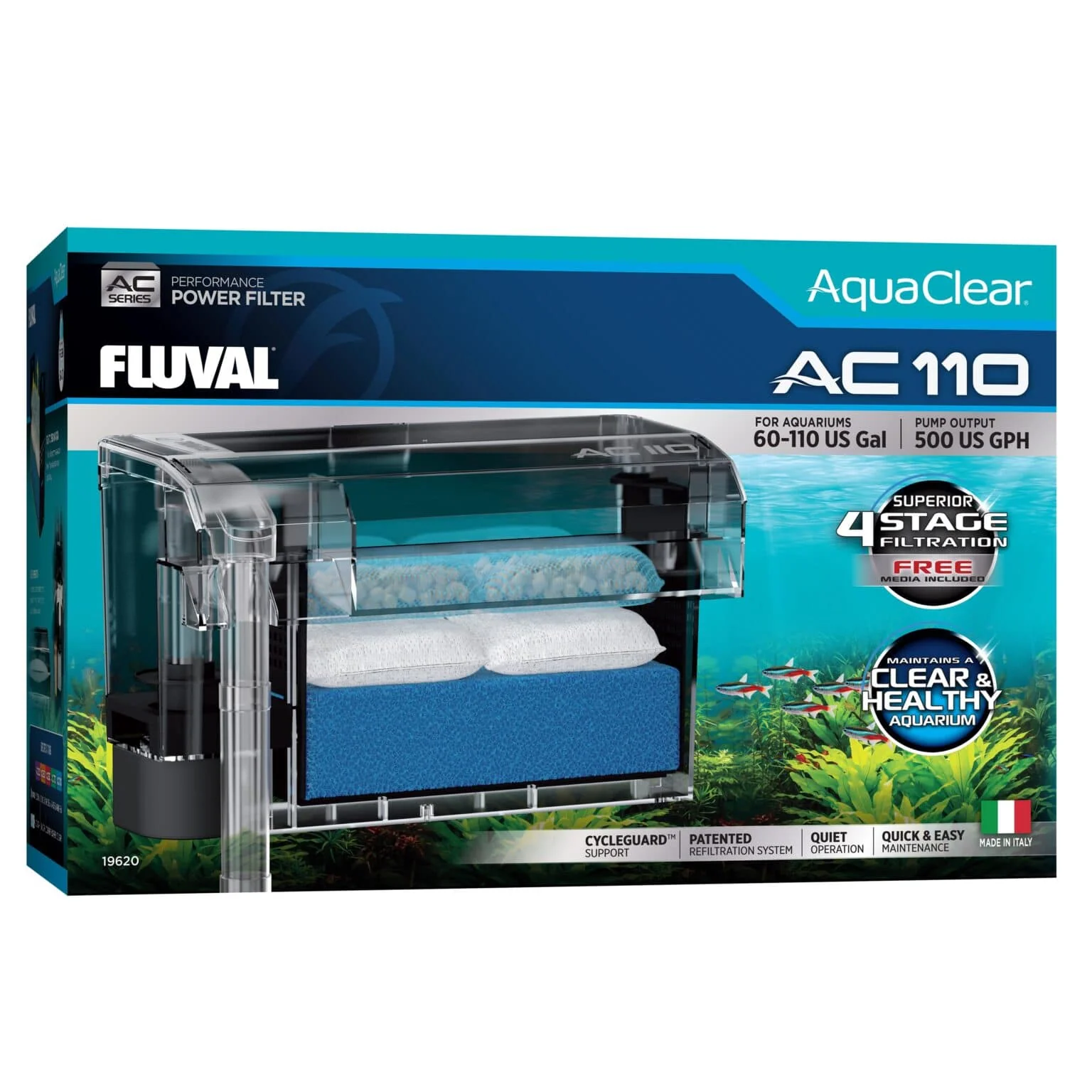 Hagen Fluval Aquaclear AC110 Power Filter, 60-110 US Gal - Image 1