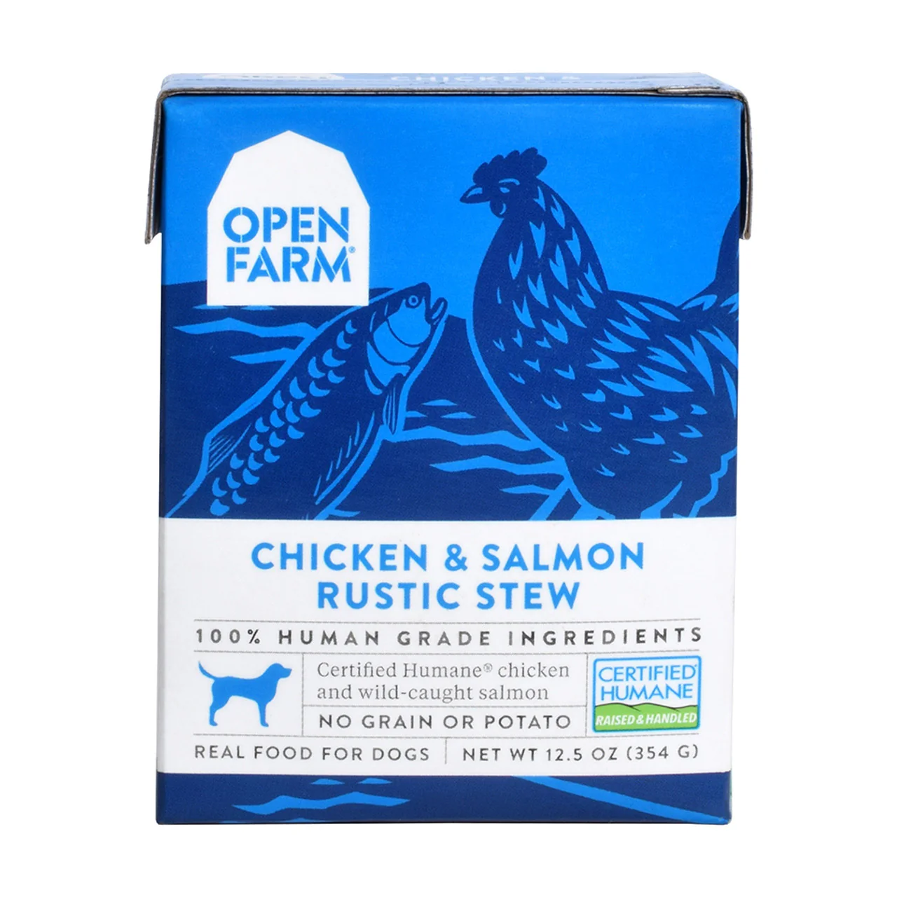 Open Farm Rustic Stew Wet Dog Food, Chicken & Salmon, 12.5oz Carton