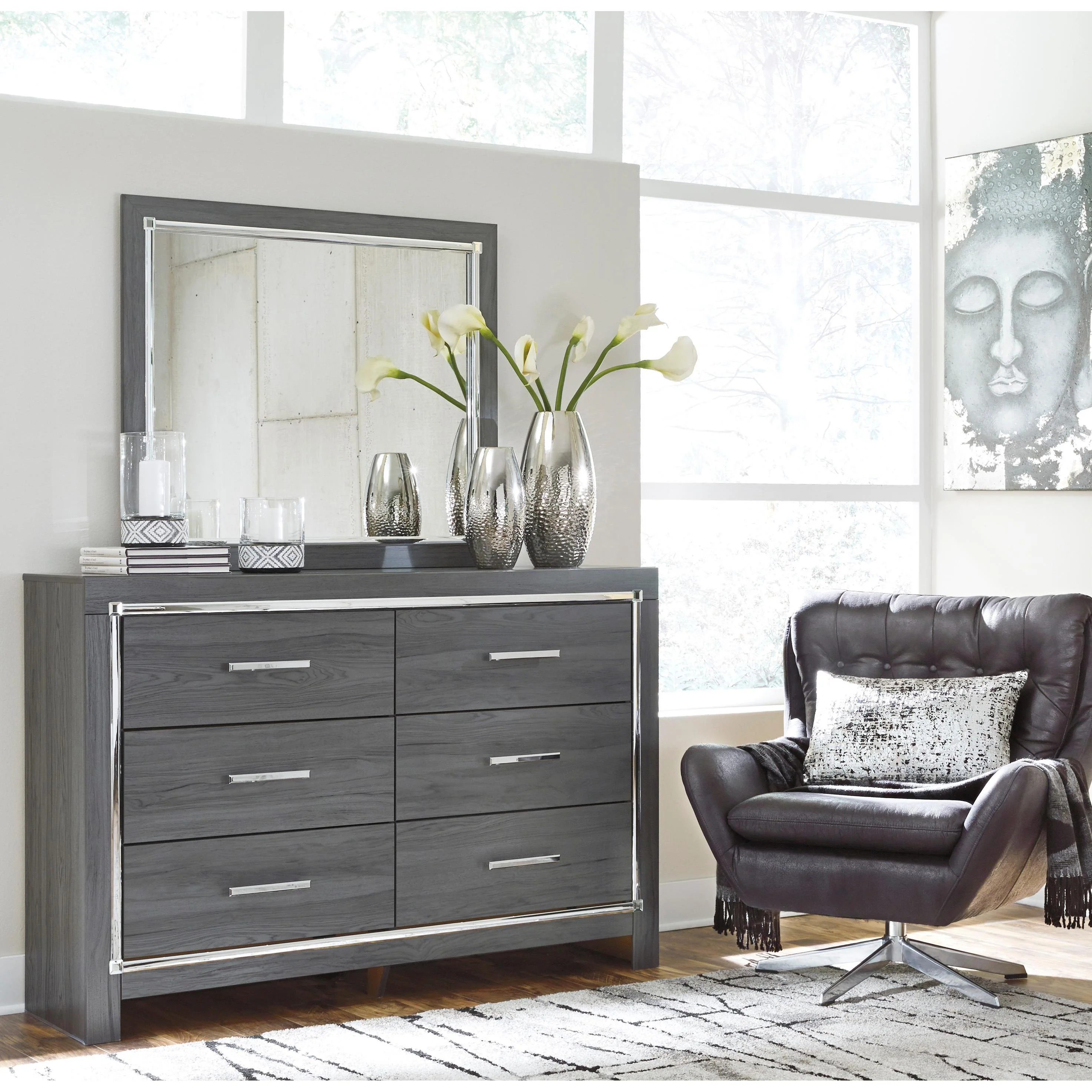 Signature Design by Ashley Lodanna B214B19 6 pc King Panel Bedroom Set - Image 3