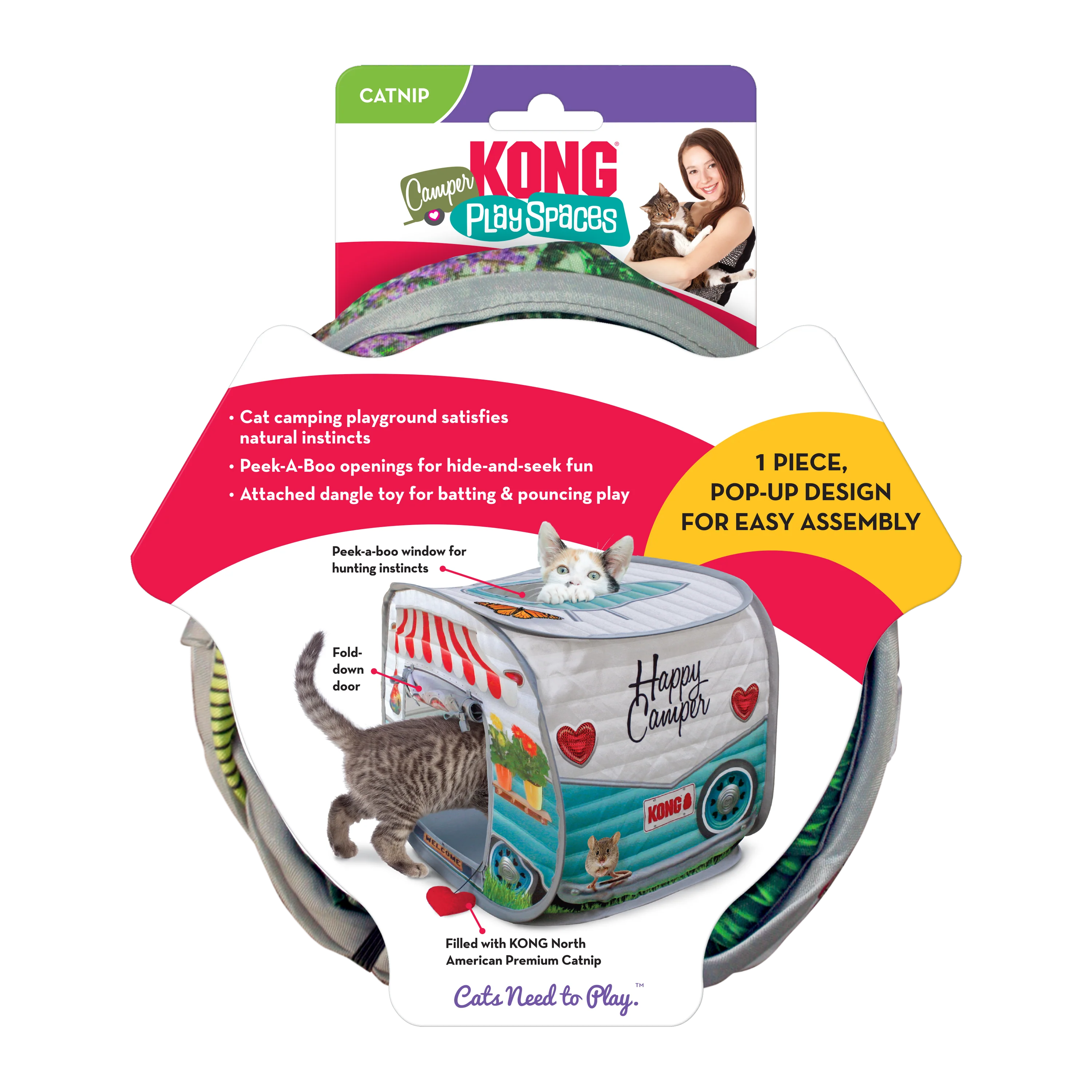 Kong Cat Toy Play Spaces Camper - Image 1