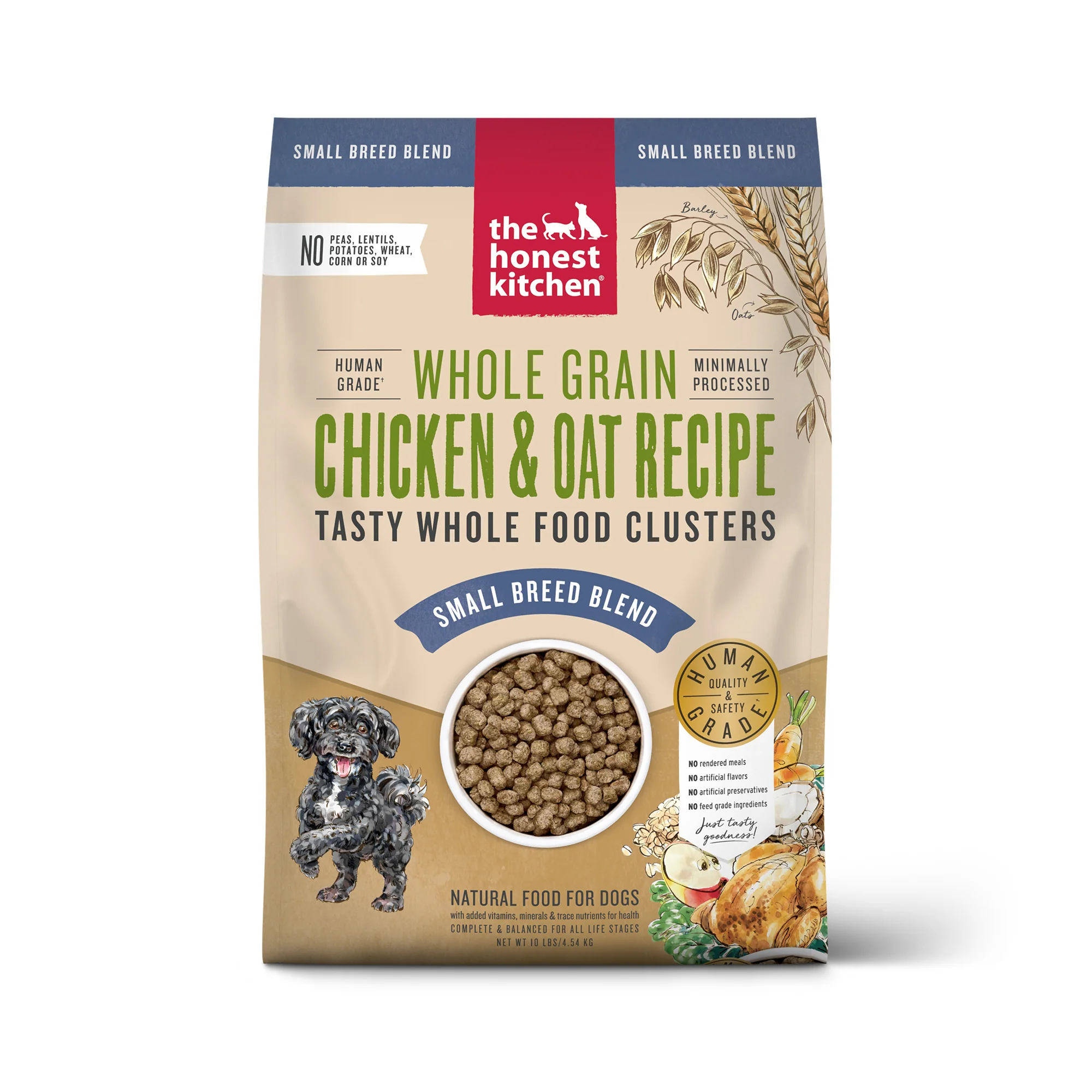 The Honest Kitchen Whole Food Clusters Small Breed Whole Grain Chicken Dry Dog Food 10lb - Image 1