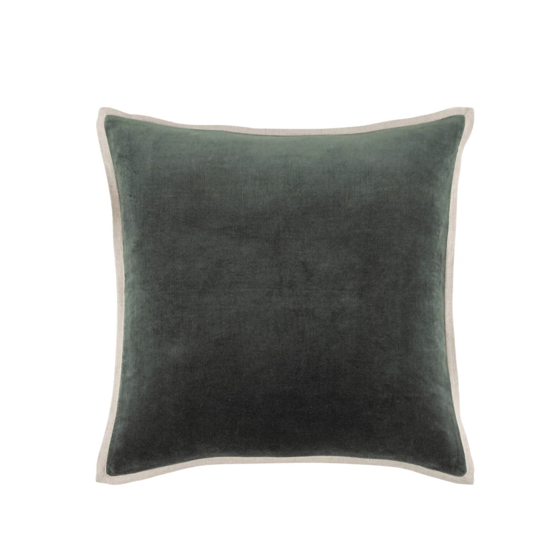 Kalamata Velvet / Linen Everglade Pillows - Image 3