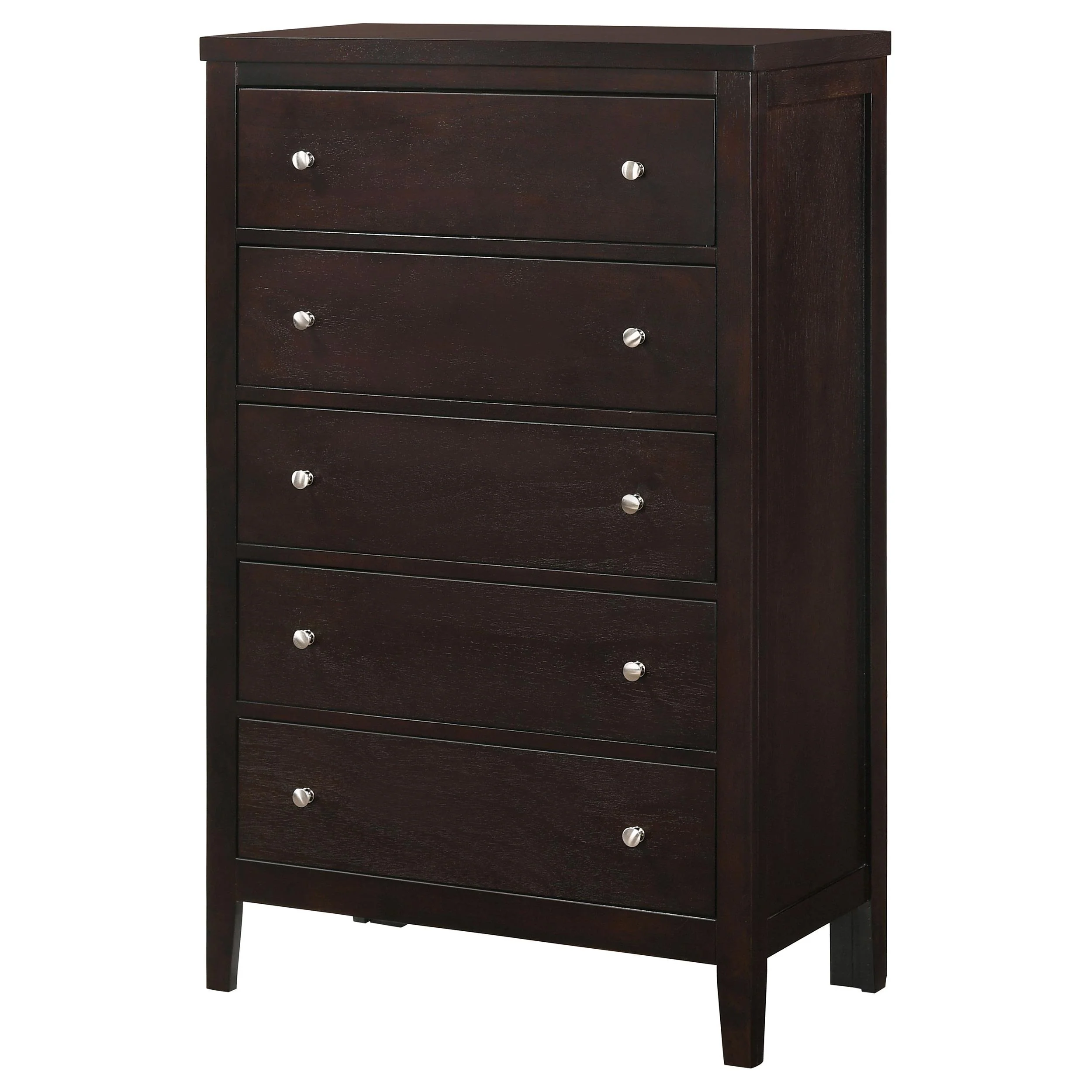 Coaster Furniture Carlton 202095 5-Drawer Bedroom Chest - Cappuccino - Image 3