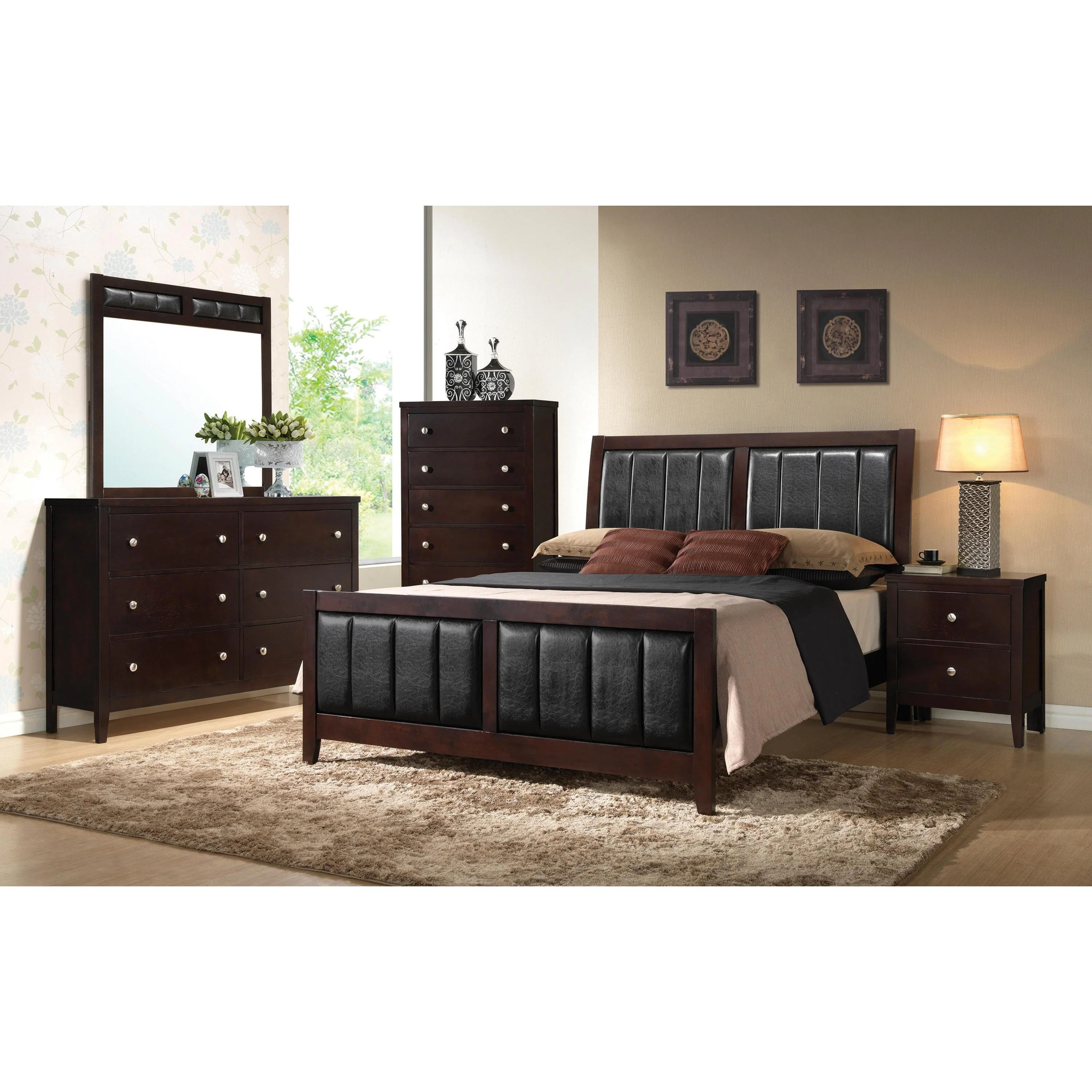 Coaster Furniture Carlton 202094 Dresser Mirror - Cappuccino - Image 3