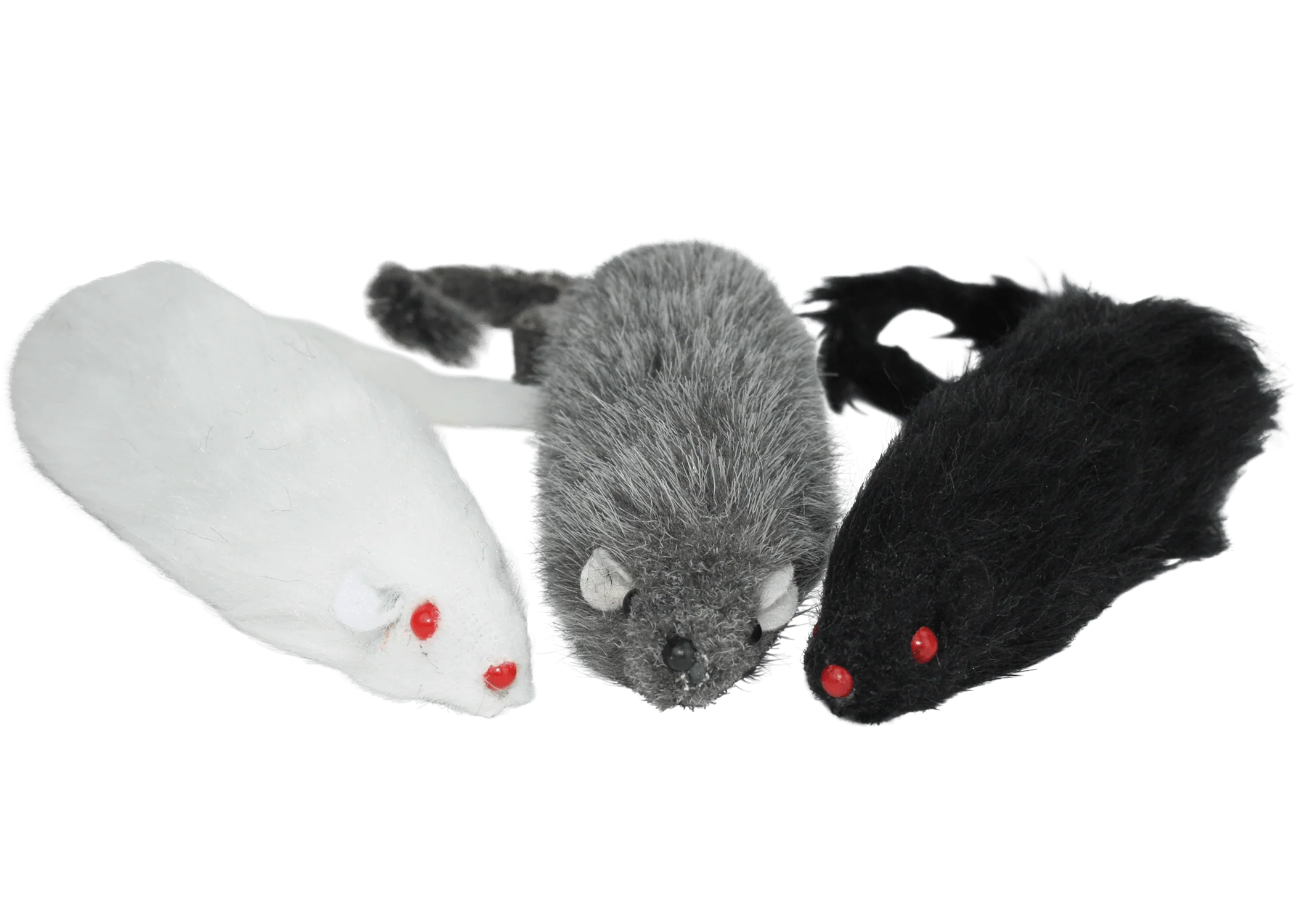 Multipet Cat Toy Long Mouse 5.5 Assorted - Image 1