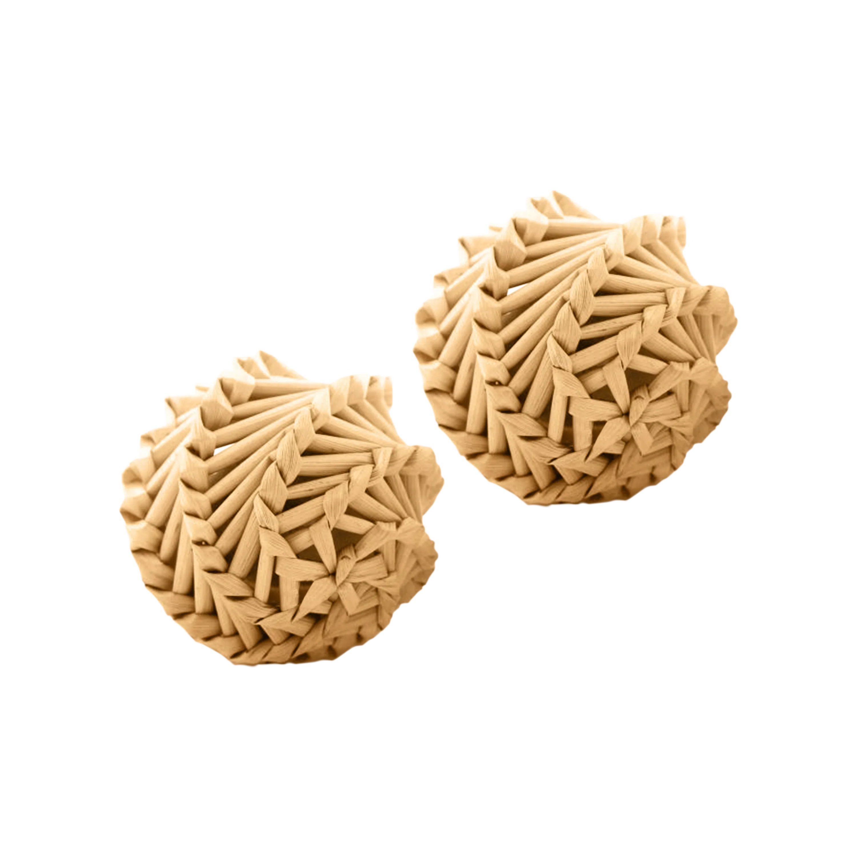 Kong Cat Toy Naturals Straw Ball 2-pk - Image 1