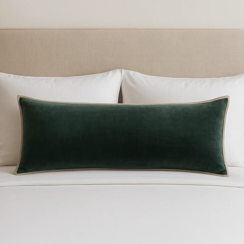 Kalamata Velvet / Linen Everglade Pillows - Image 2