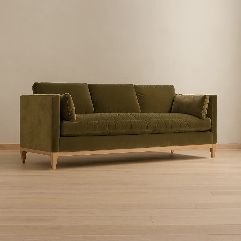 Leon Velvet Sofa - Image 2
