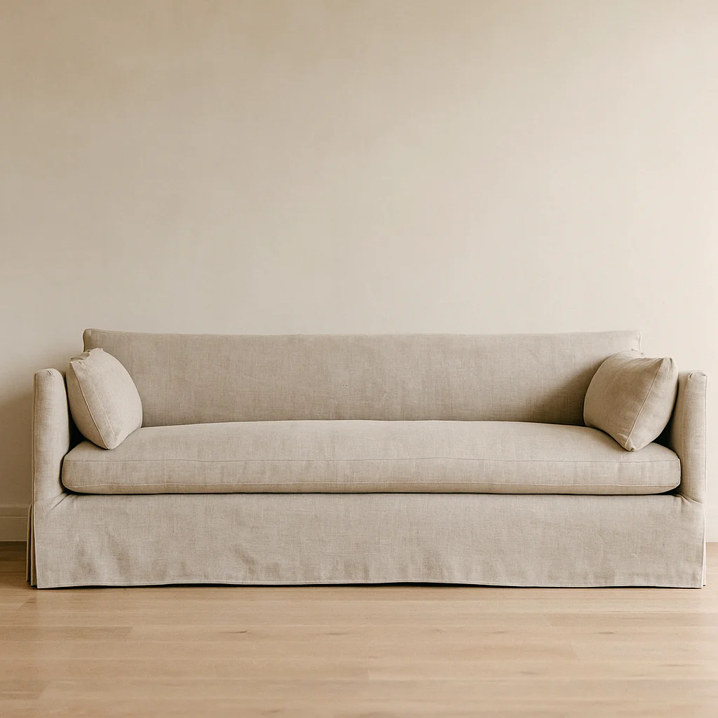 Julia Linen Slipcover Sofa - Image 1