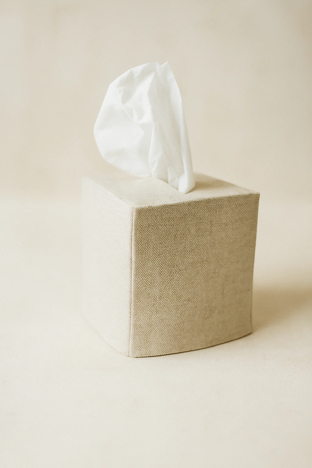Savannah Oatmeal Linen Tissue Covers - Image 1