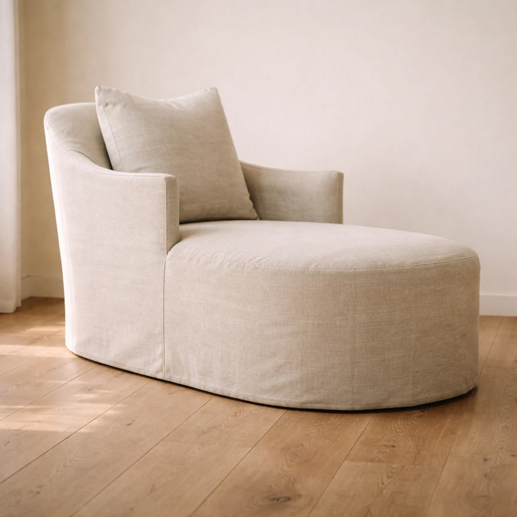 Prairie Slipcovered Chaise - Image 3