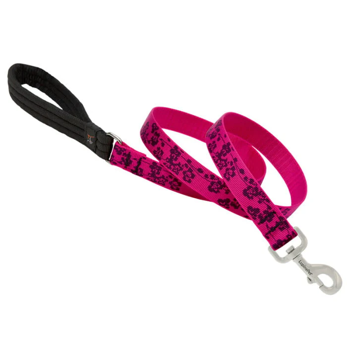 Lupine Pet Dog 4 Ft Long 1 In Leash Original Designs Plum Blossom - Image 1