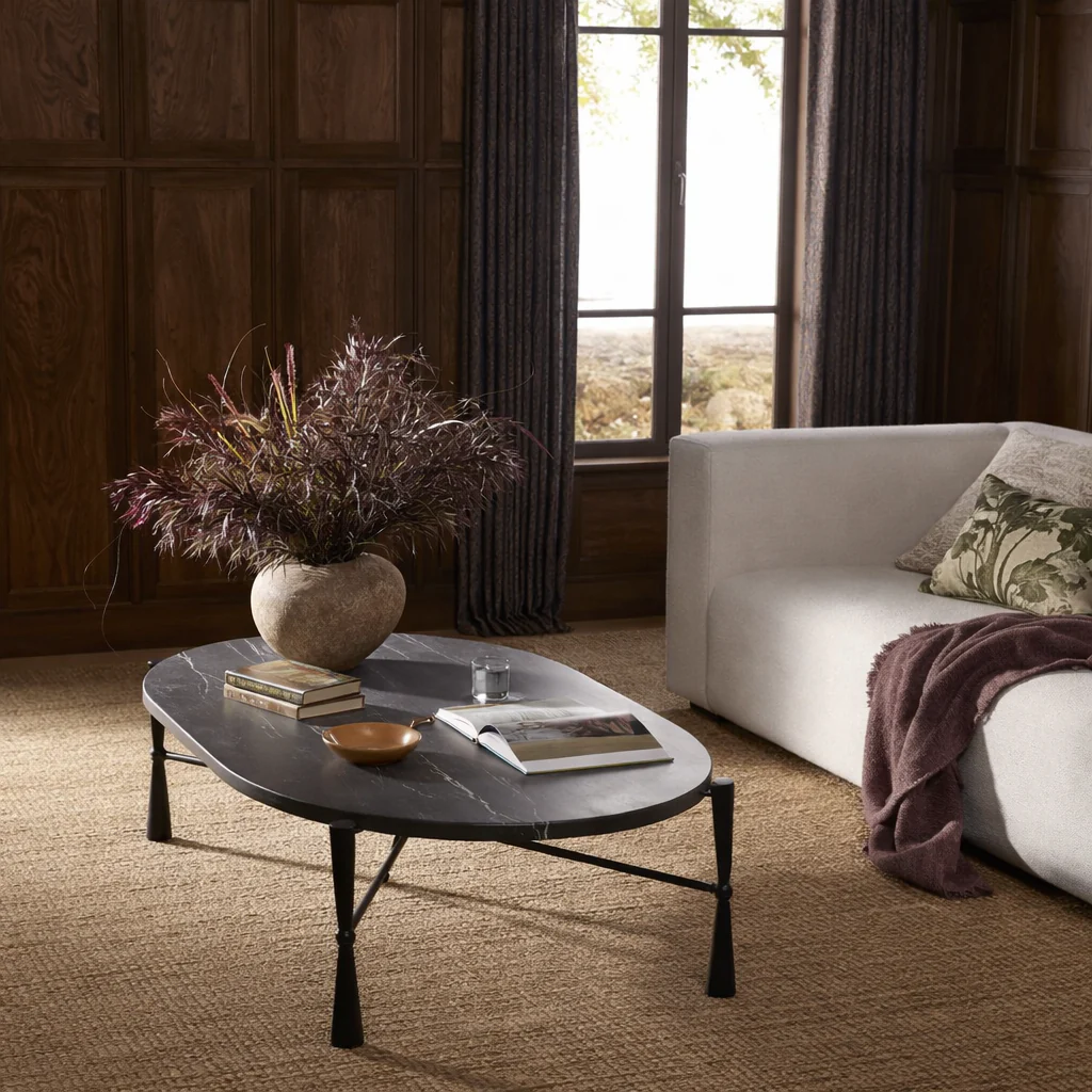 Rayna Italian Marble Coffee Table - Image 2