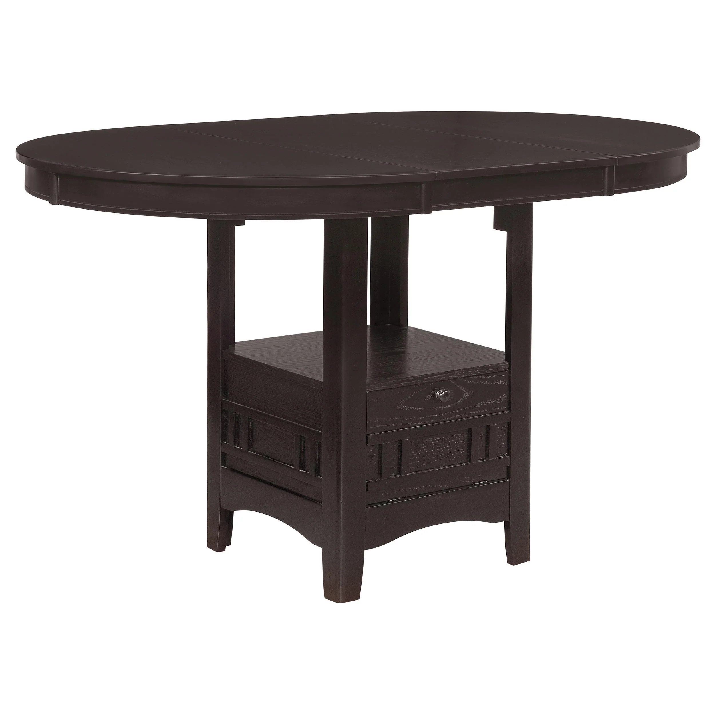 Coaster Furniture Lavon 102888 Oval 60-inch Extension Counter Dining Table – Espresso