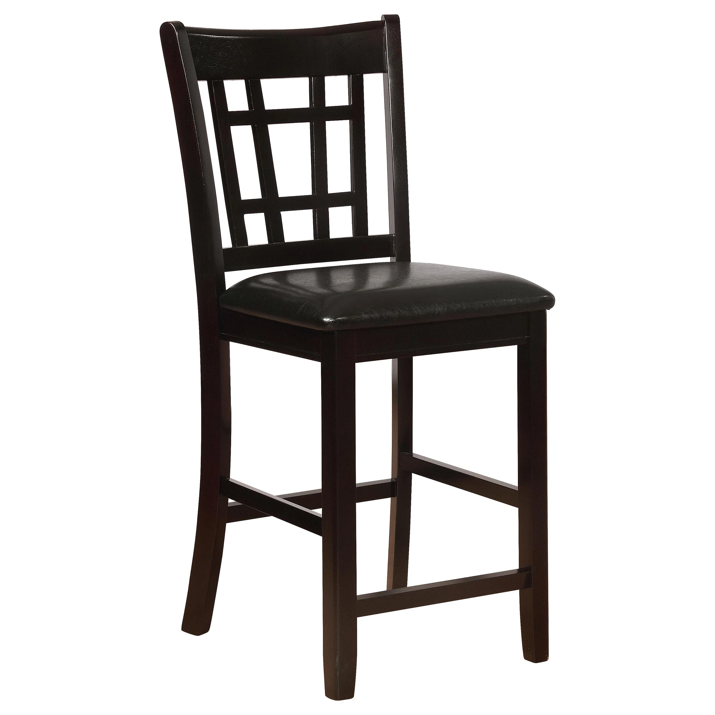 Coaster Furniture Lavon 102889 Wood Counter Chair – Black and Espresso (Set of 2)