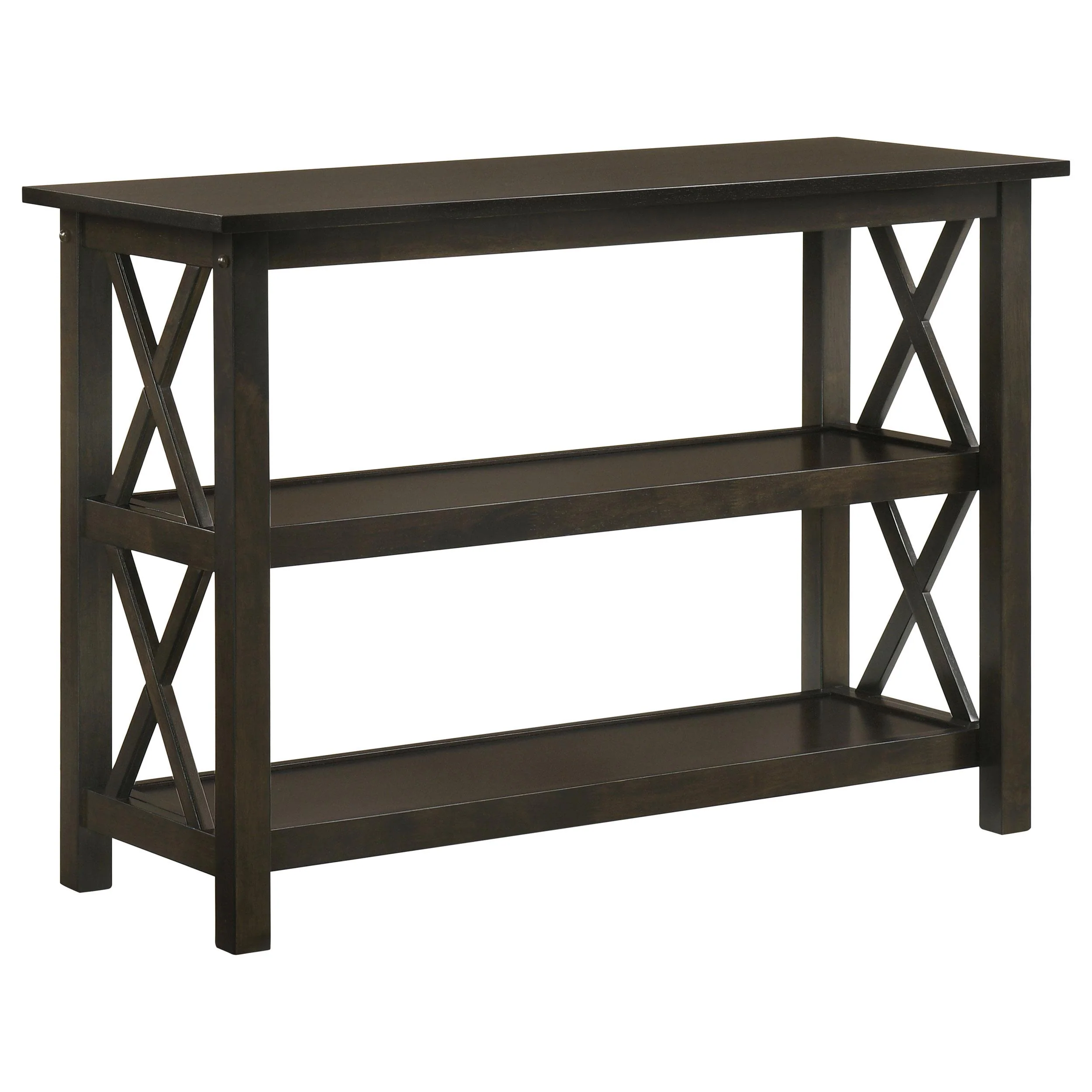 Coaster Furniture Rachelle 5910 2-shelf Wood Entryway Console Table – Deep Merlot