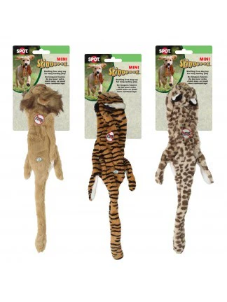 Spot Ethical Pet Dog Toy Mini Skinneeez Jungle Cat 14In Assorted - Image 1