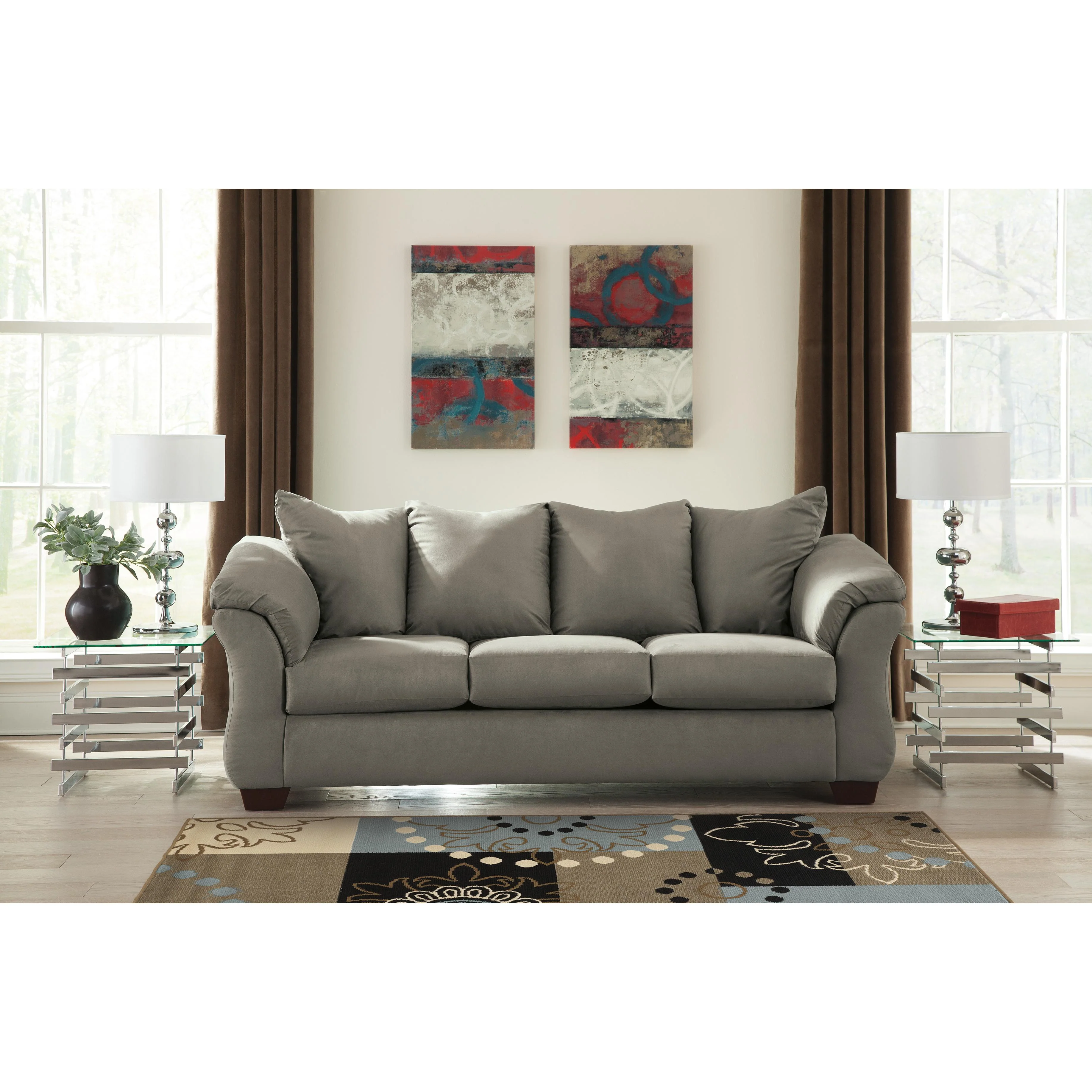 Signature Design by Ashley Darcy Stationary Fabric Sofa 7500538 - Image 2
