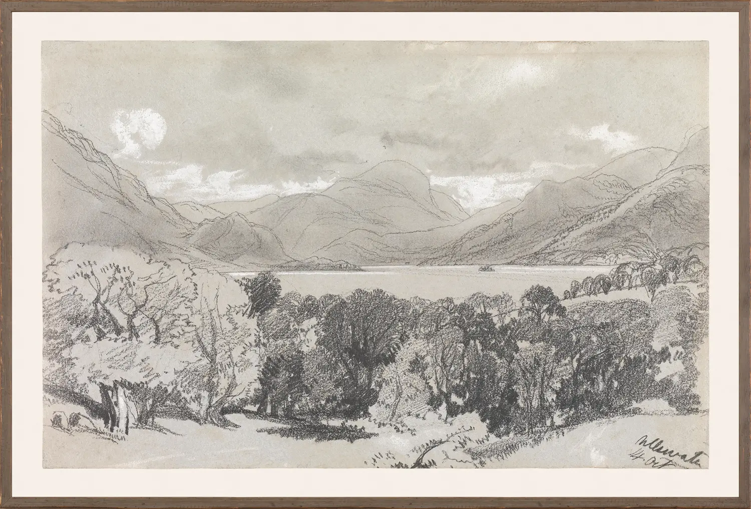 Folio Graphite Landscape III C. 1836 - Image 2