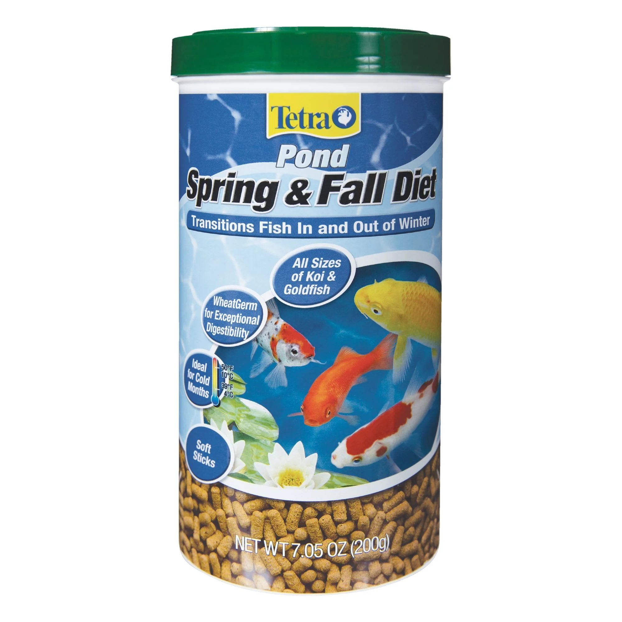 TetraPond Spring And Fall Diet 7.05 Ounces  Pond Fish Food  For Goldfish And Koi - Image 1