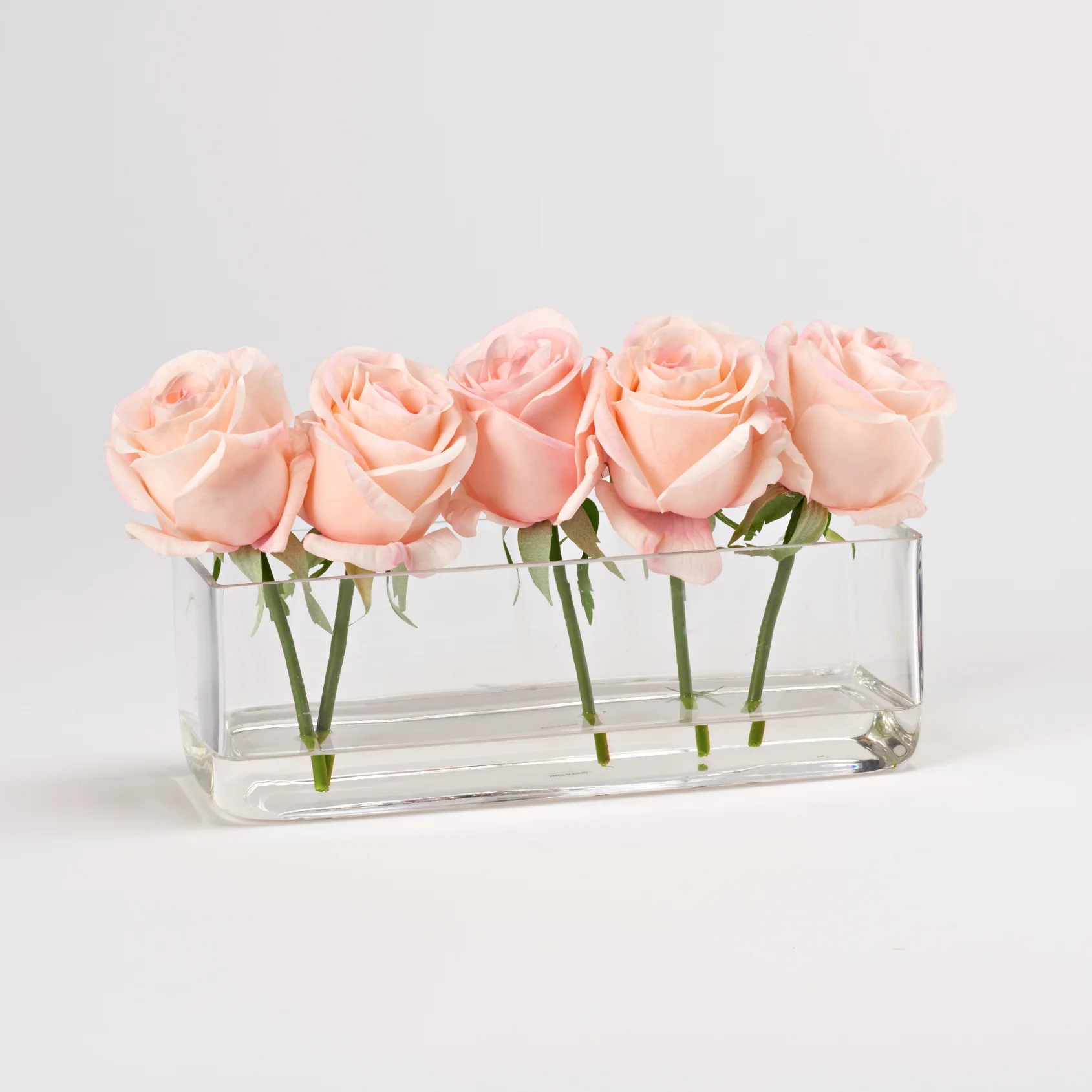 D&W Silks Light Pink Roses in Aquaria - 212202 - Image 1