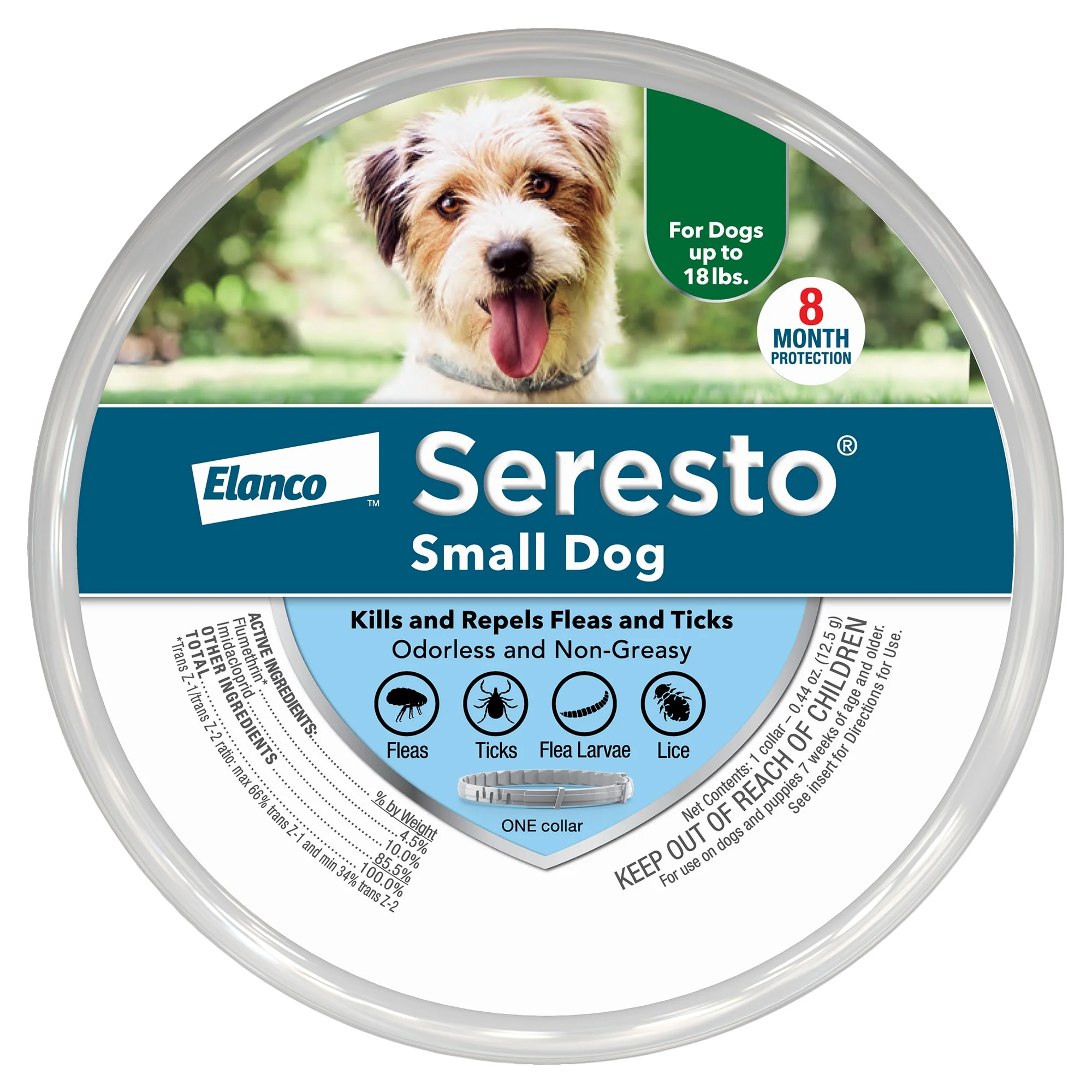 Seresto for Small Dogs 8 Month Flea and Tick Prevention Collar - Image 1