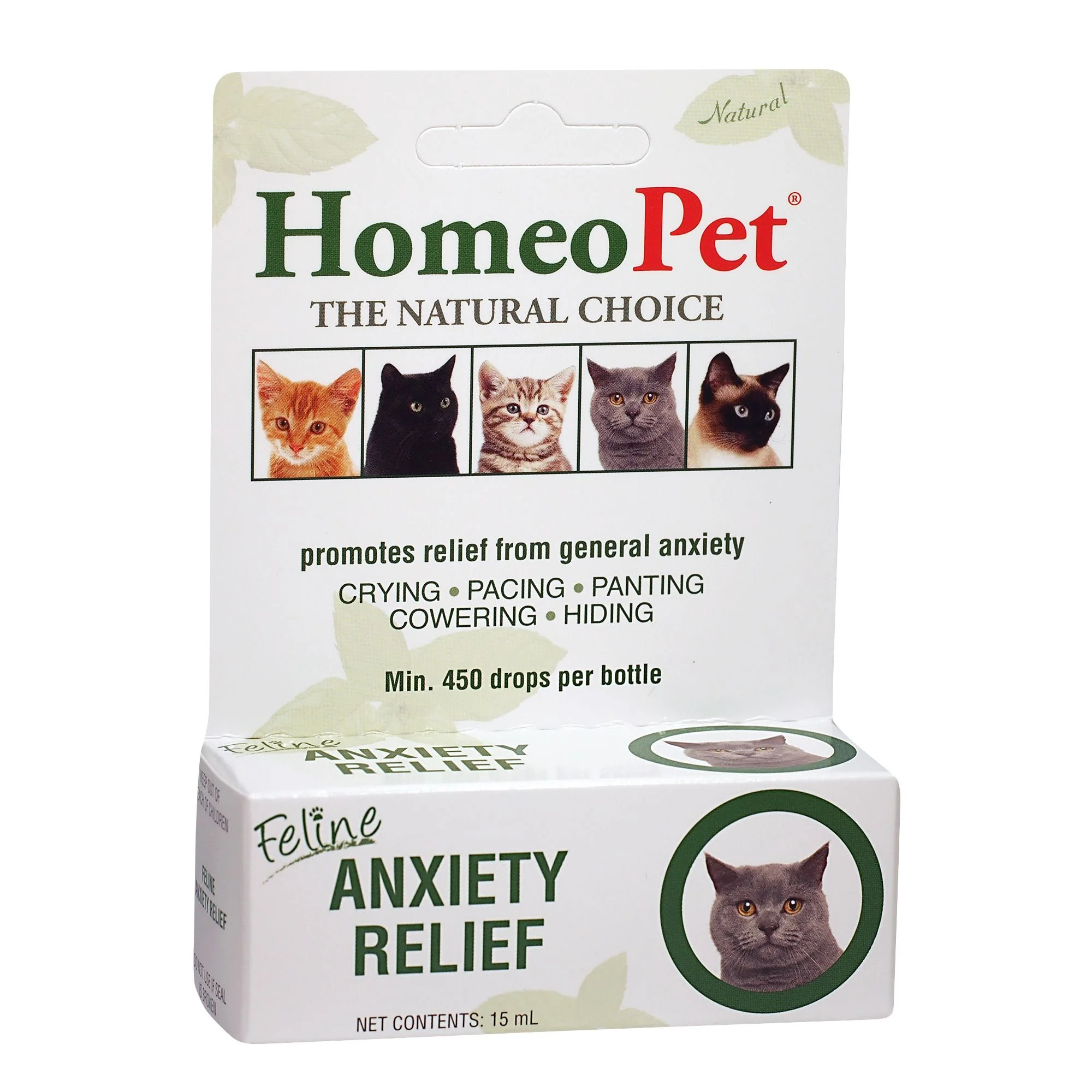 Homeopet Feline Anxiety Relief Drops 15ml - Image 1