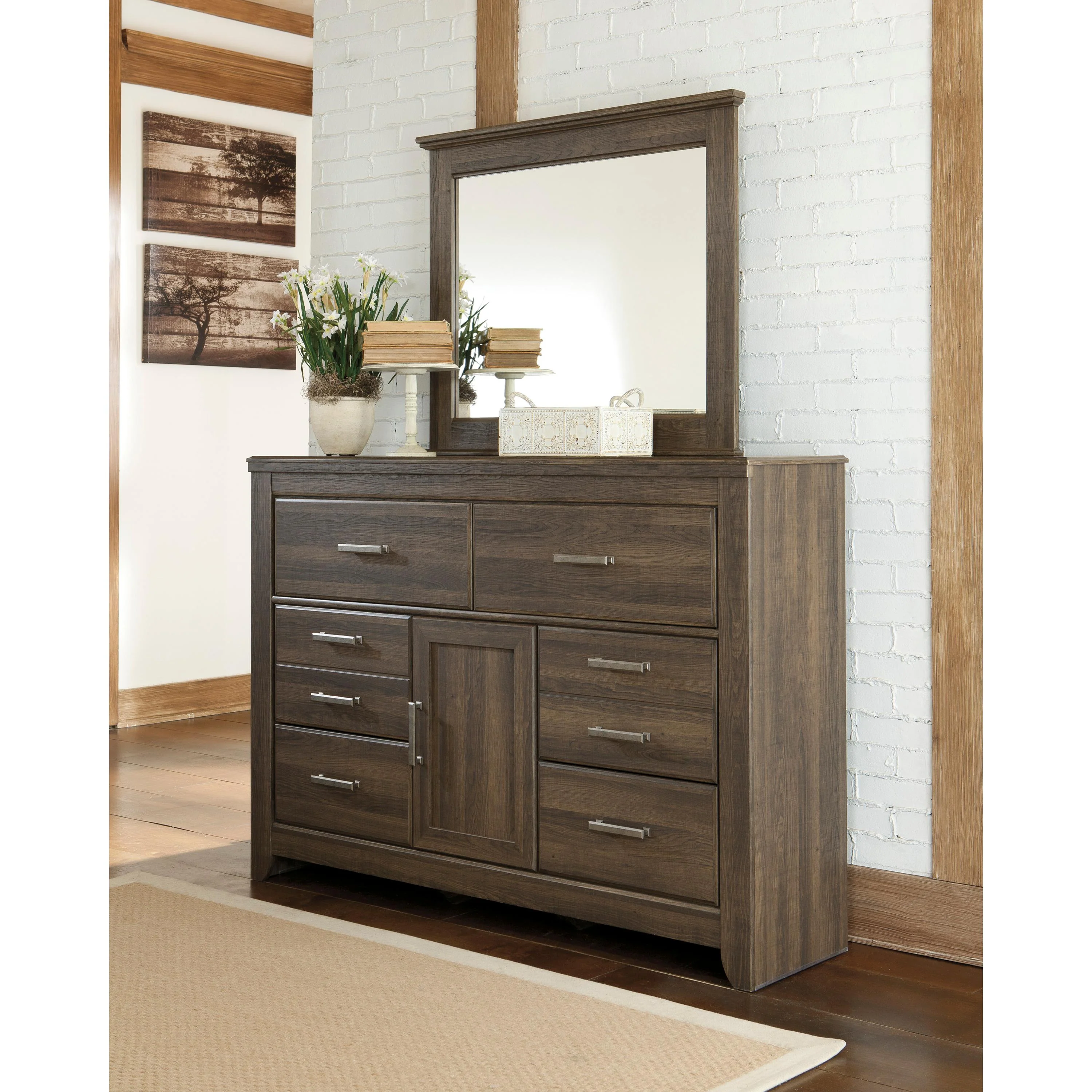 Signature Design by Ashley Juararo B251B31 7 pc King Poster Bedroom Set - Image 3