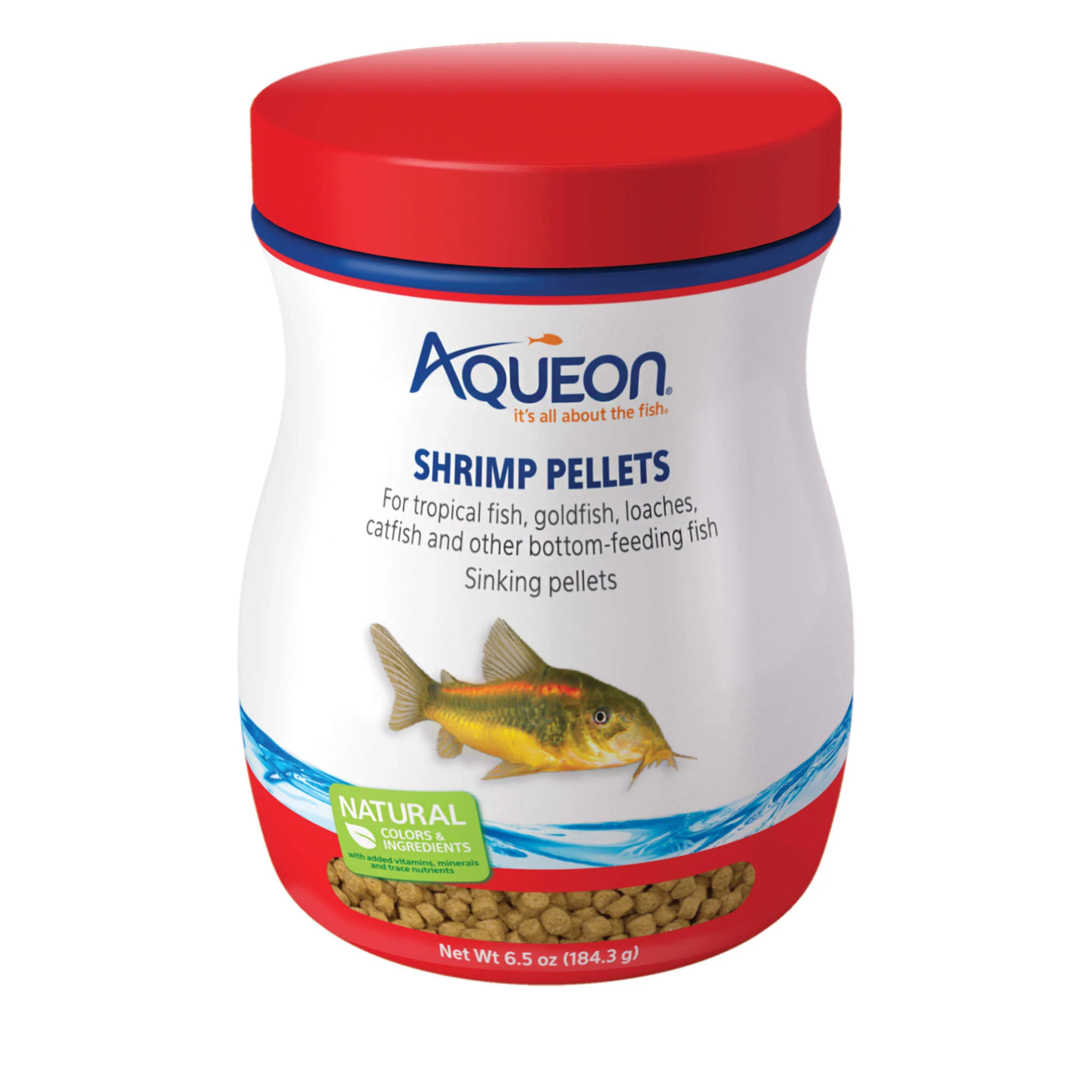 Aqueon Bottom Feeder Fish Shrimp Pellets 6.5 Ounces - Image 1