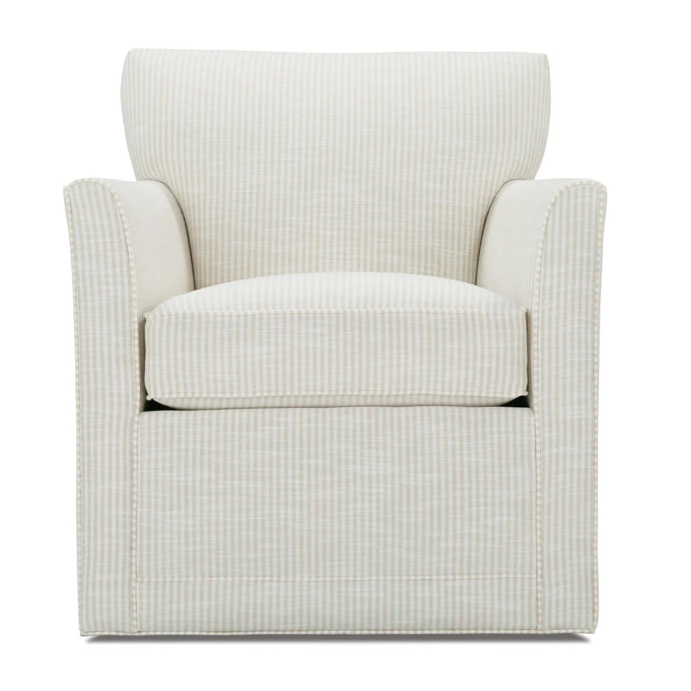 Hadley Striped Swivel Chair - Image 2