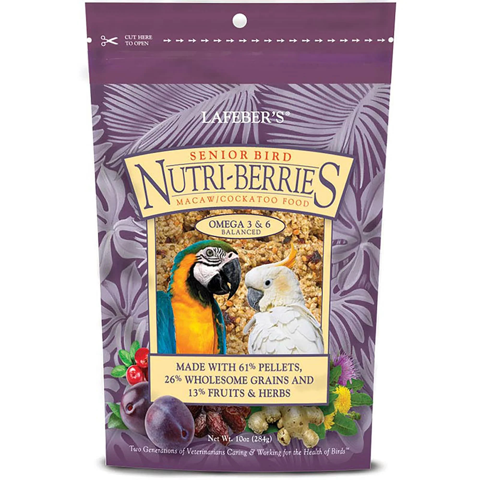 Lafeber s® Nutri-Berries Senior Dry Bird Food  10-Oz - Image 1