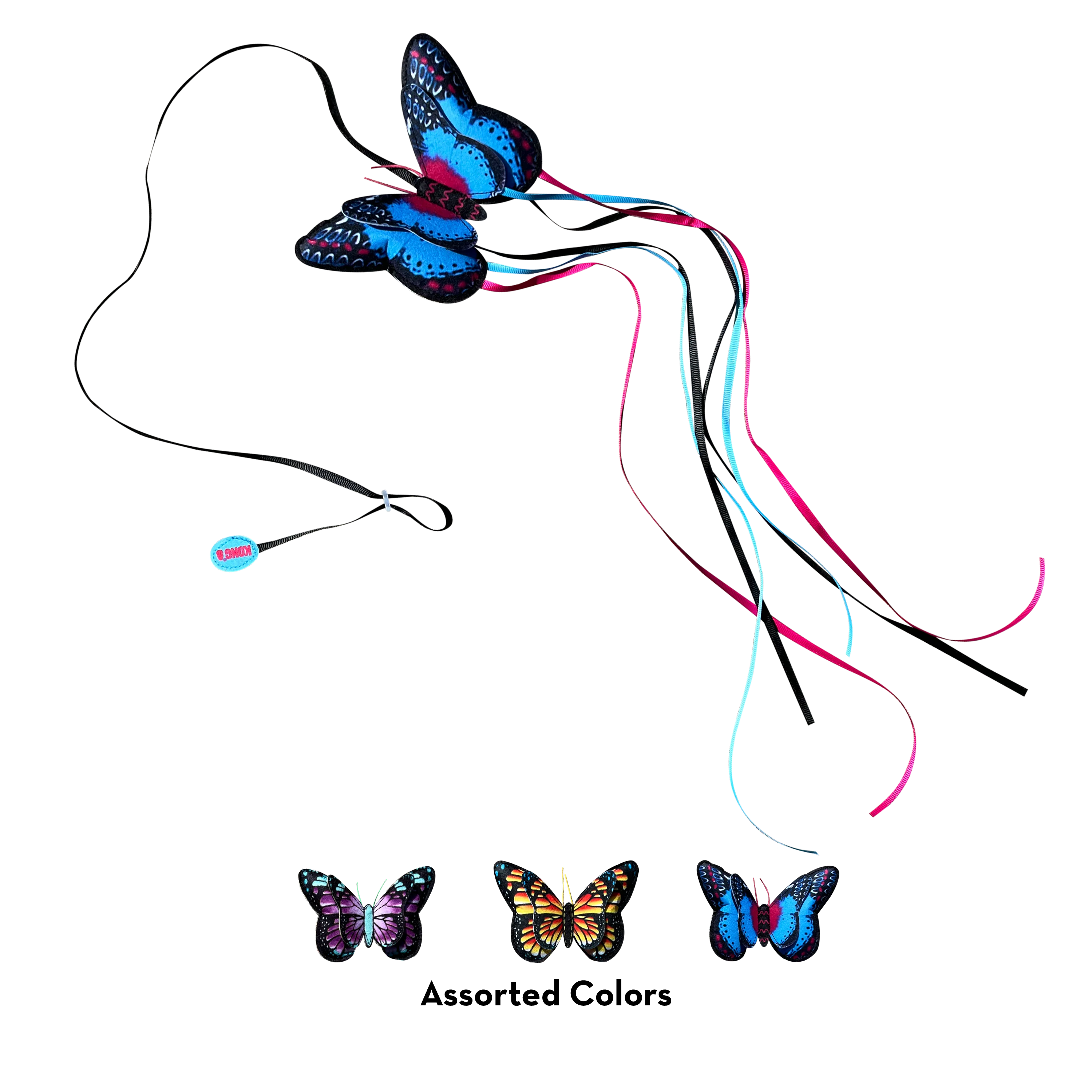 Kong Cat Toy Teaser Butterfly Assorted - Image 1