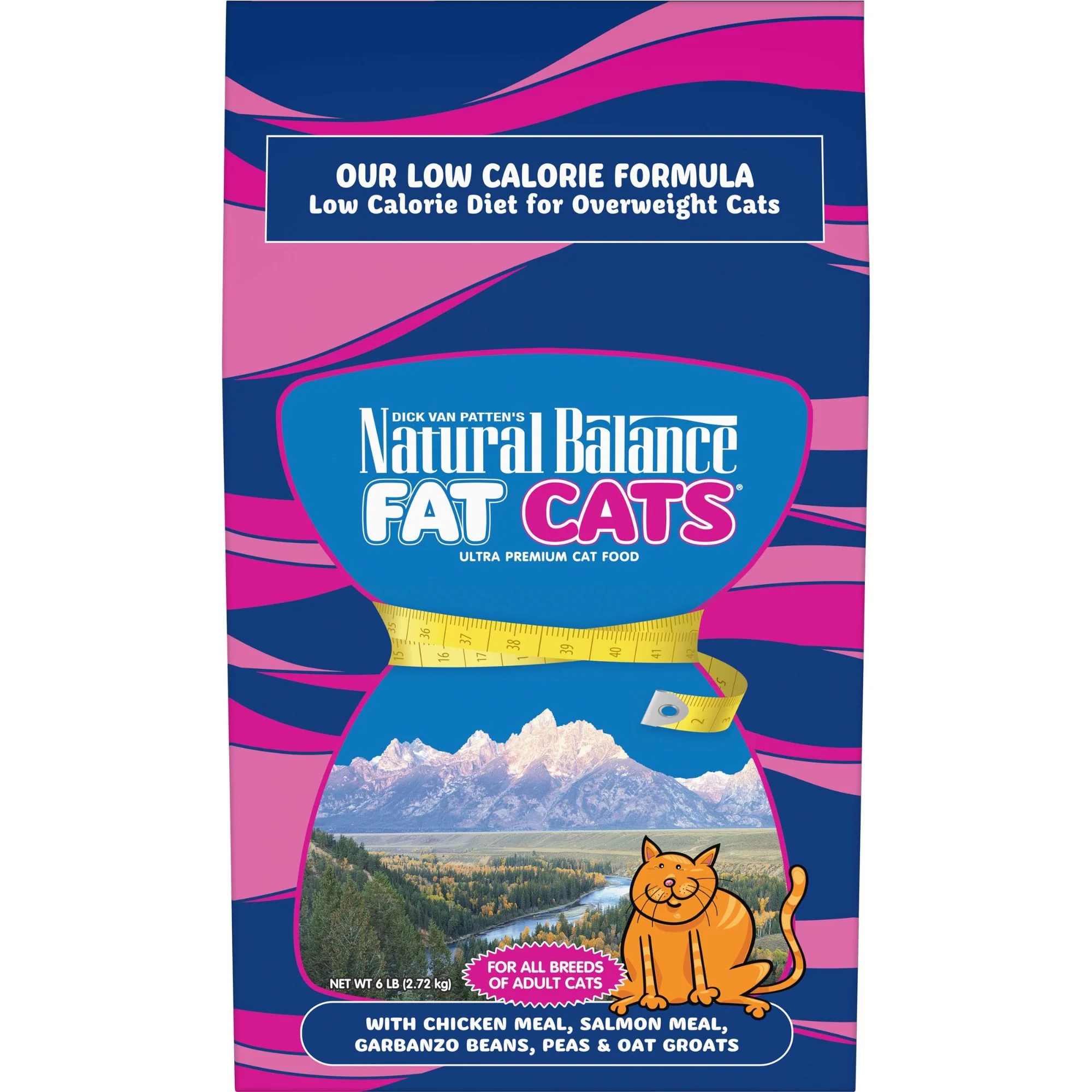 Natural Balance Fat Cats Low Calorie Chicken Meal & Salmon Meal Dry Cat Food  6 Lb - Image 1