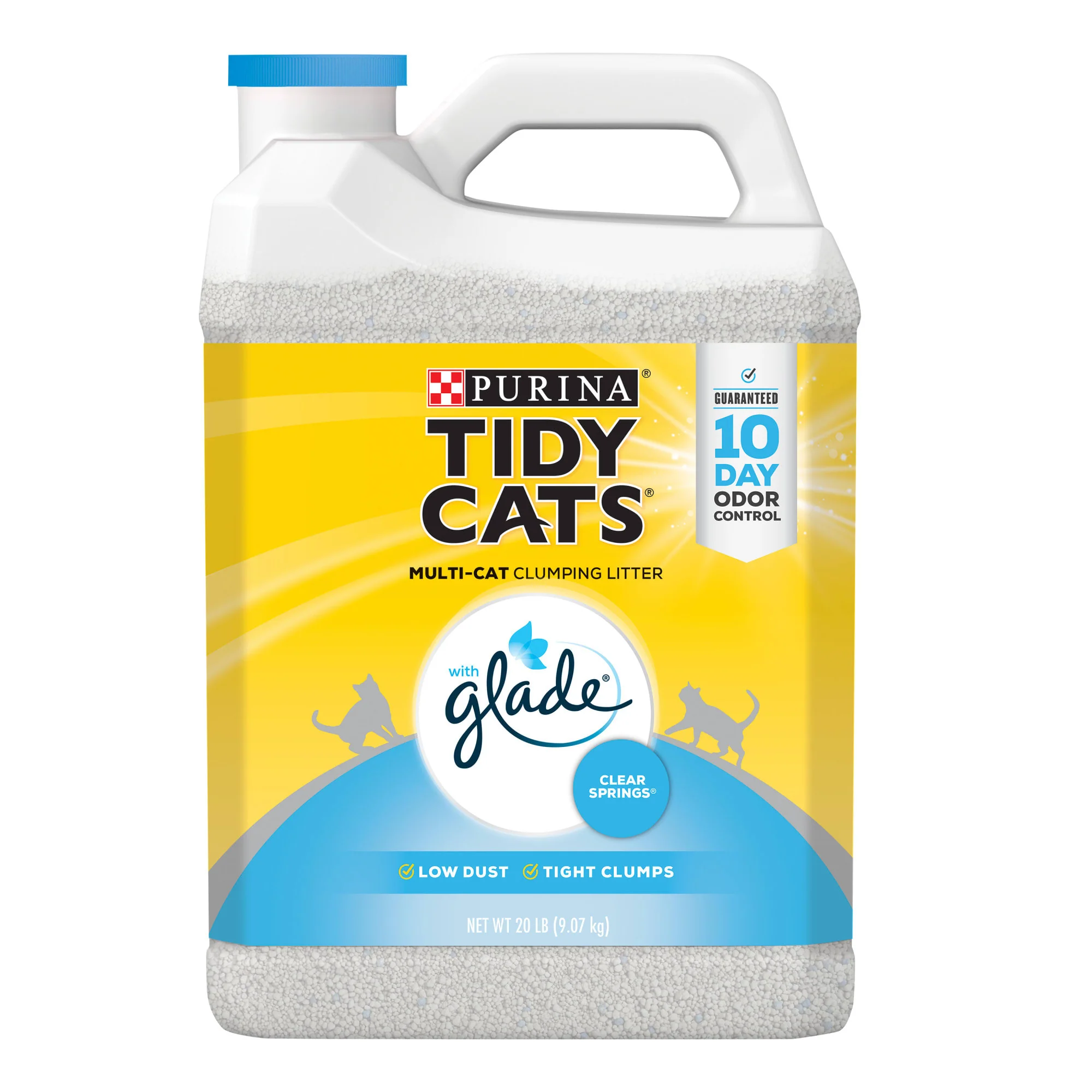 Purina Tidy Cats Clumping Multi Cat Litter  Glade Clear Springs  20 lb. Jug - Image 1