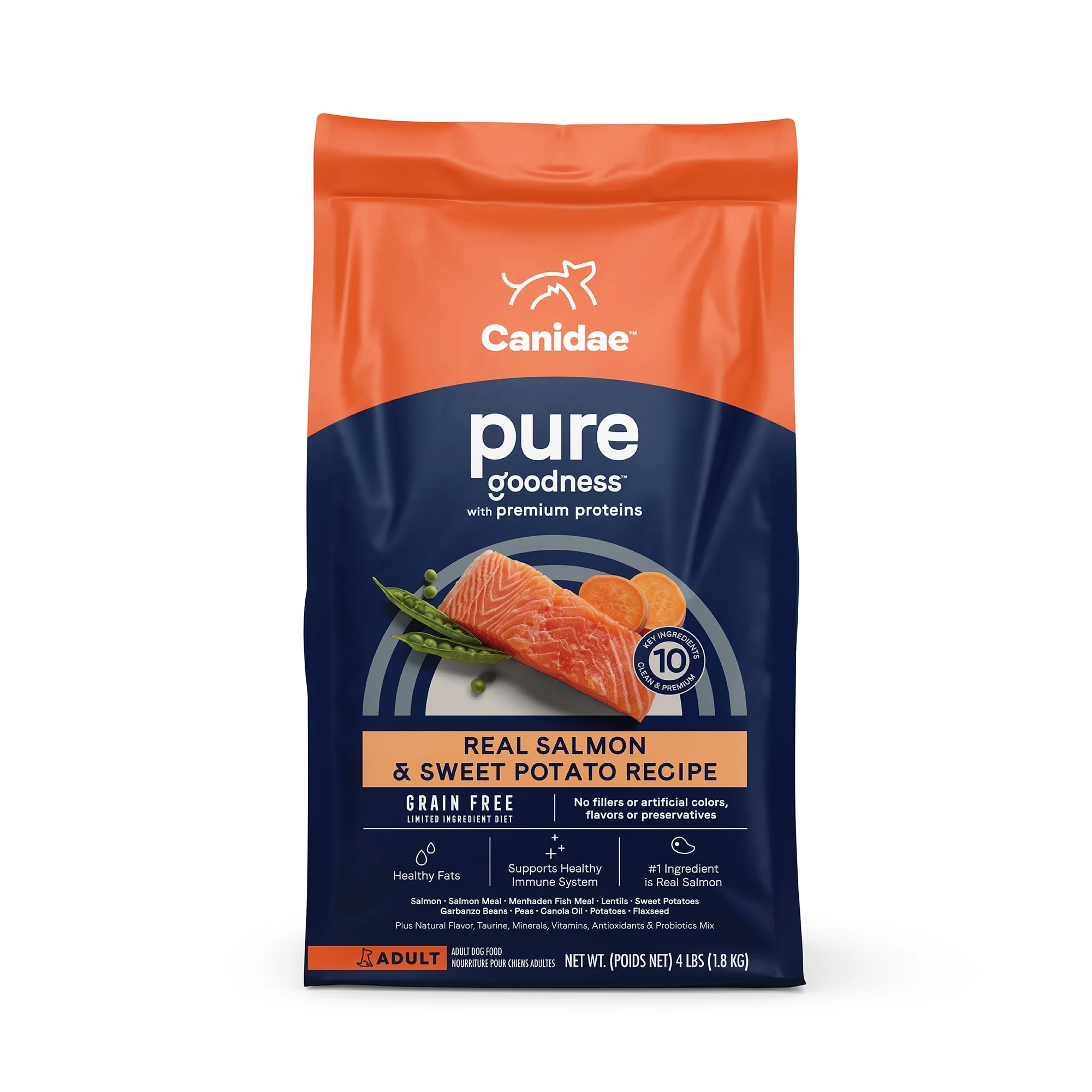 Canidae Pure Sea Grain-Free Fresh Salmon Adult Dry Dog Food, 4 lb - Image 1