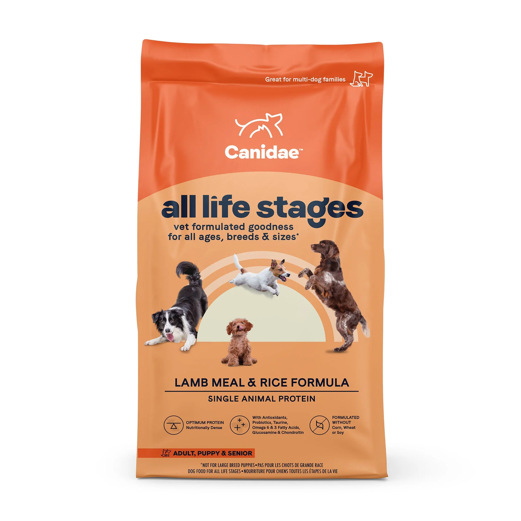 Canidae Life Stages Lamb Meal & Rice Dry Dog Food, 5 lb - Image 1