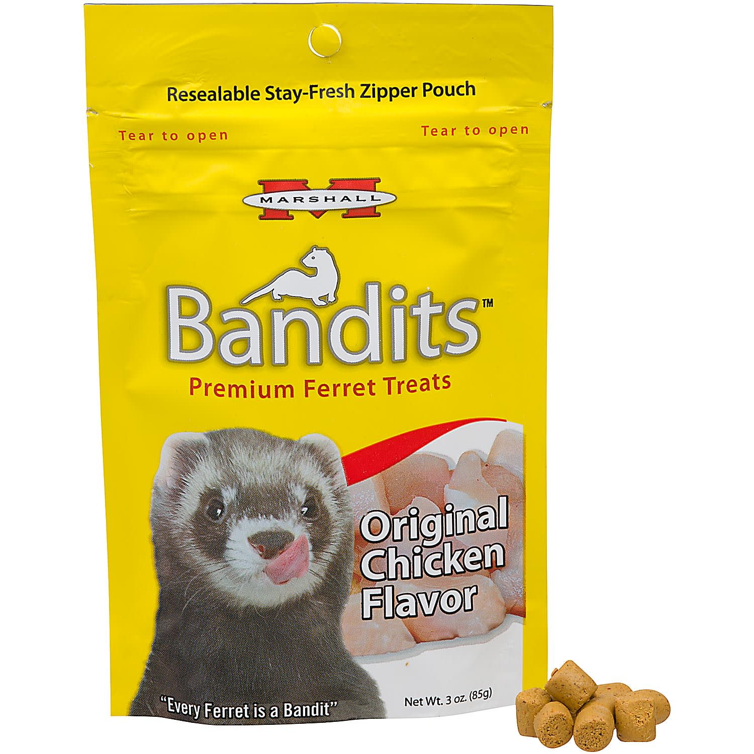 Marshall Bandits Premium Ferret Treats - Chicken Flavor - Image 1