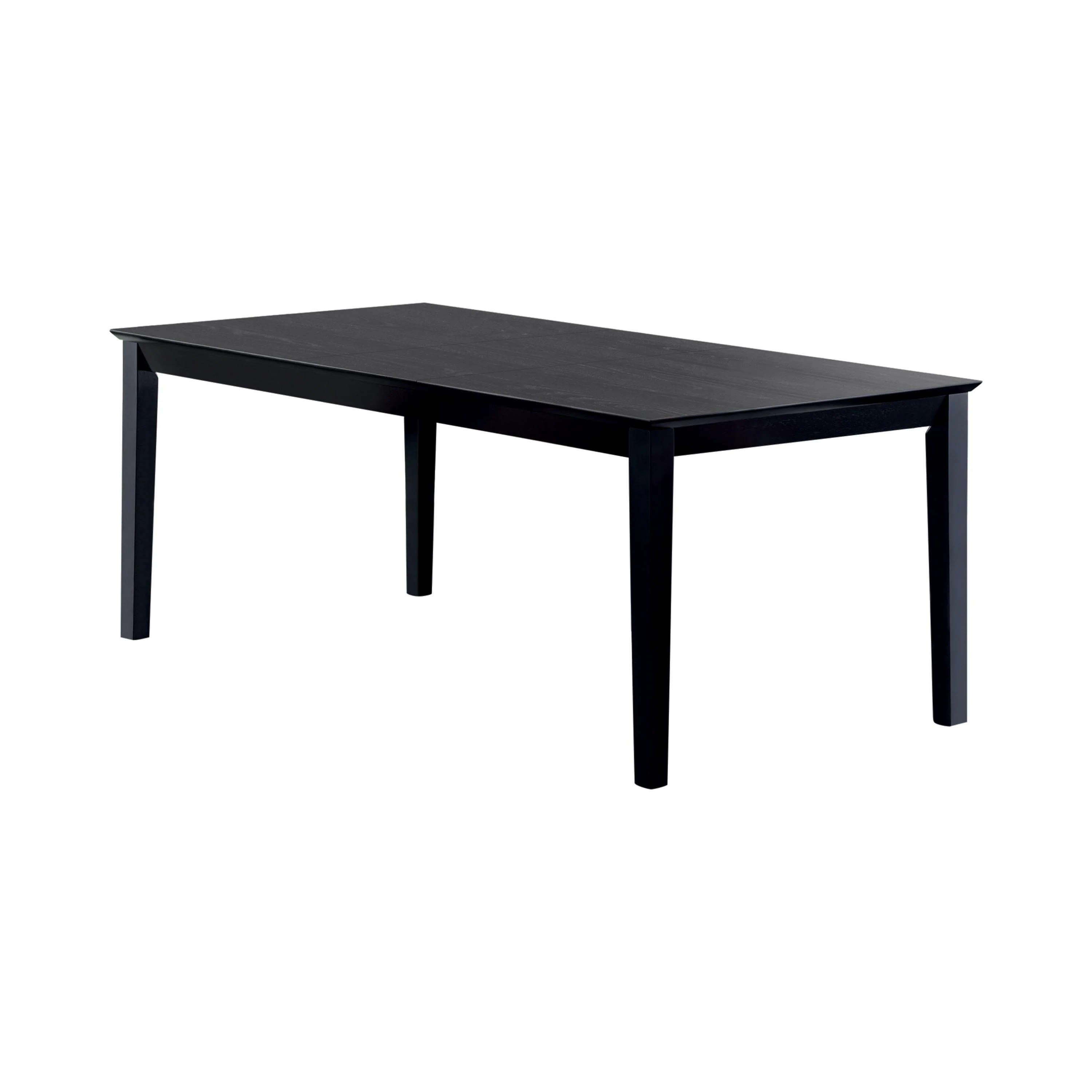 Coaster Furniture Louise 101561 Rectangular 78-inch Extension Leaf Dining Table – Black