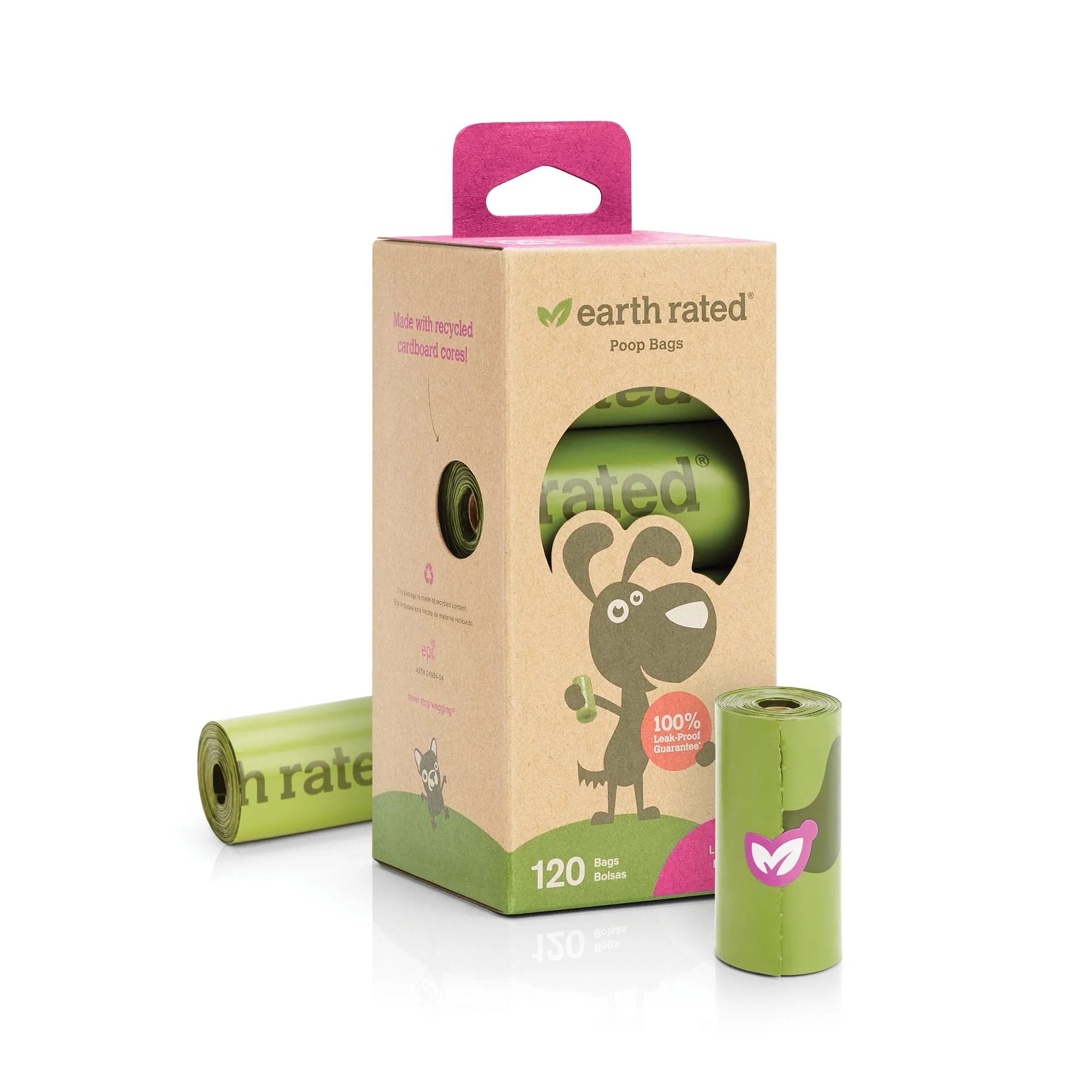 Earth Rated Dog Poop Bags Refill Scented 120ct - Image 1