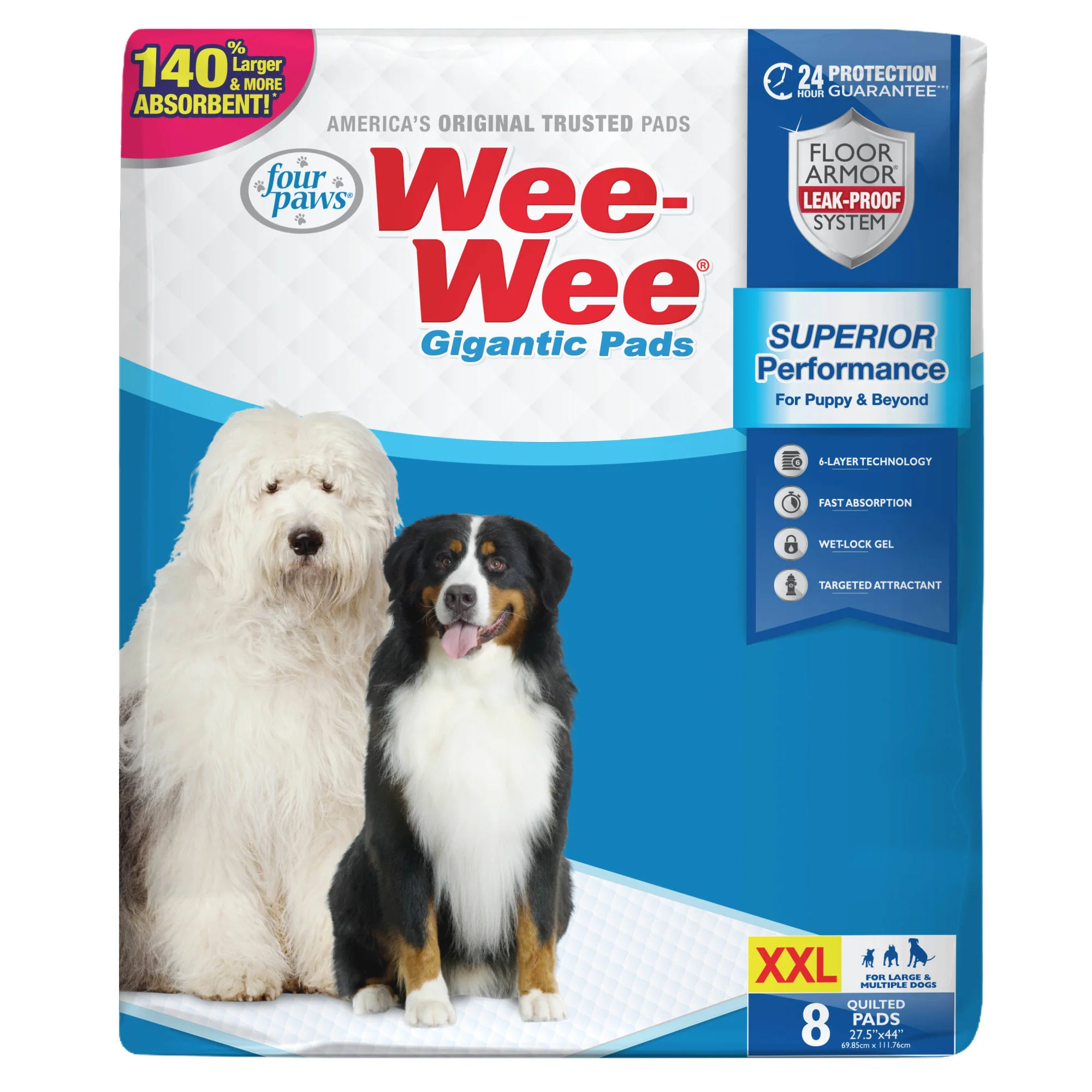 Four Paws XL Wee Wee Pads  28 in x 34 in  40 count - Image 1
