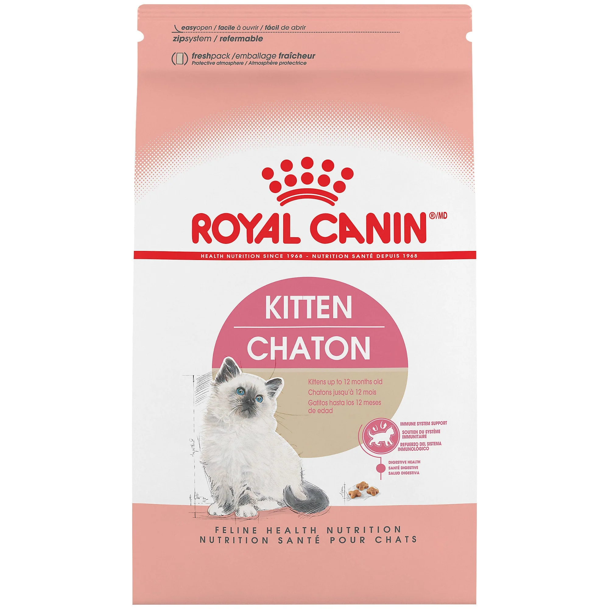 Royal Canin Kitten Dry Cat Food, 3 lb - Image 1