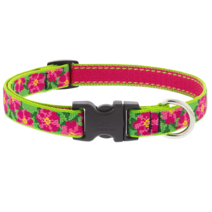 Lupine Pet Dog 3/4 In Wide 13-22 In Adjustible Collar Original Designs Petunias - Image 1