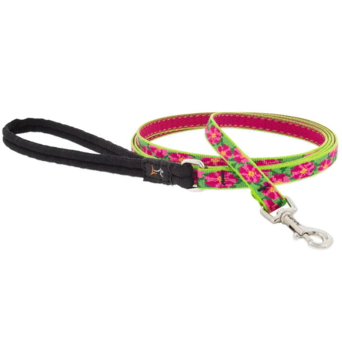 Lupine Pet Dog 6 Ft Long 1/2 In Leash Original Designs Petunias - Image 1