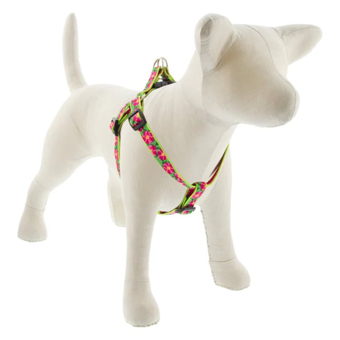 Lupine Pet Dog 3/4 In Wide 15-21 In Step  In Harness Original Designs Petunias - Image 1