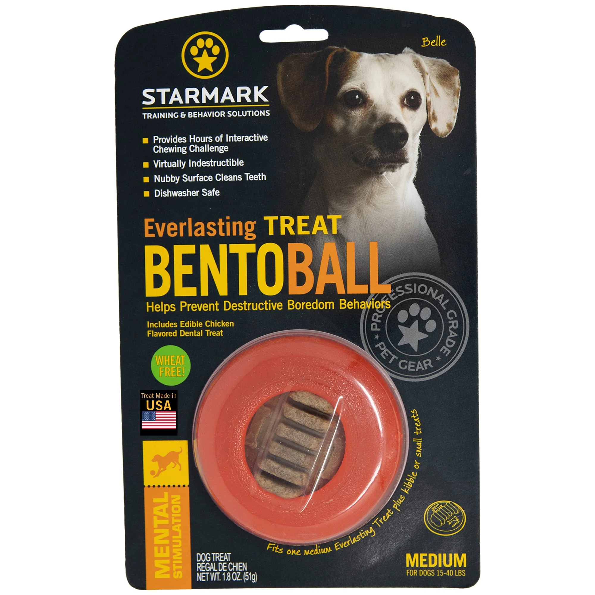 StarMark Everlasting Treat Bento Ball Dog Toy, Medium - Image 1