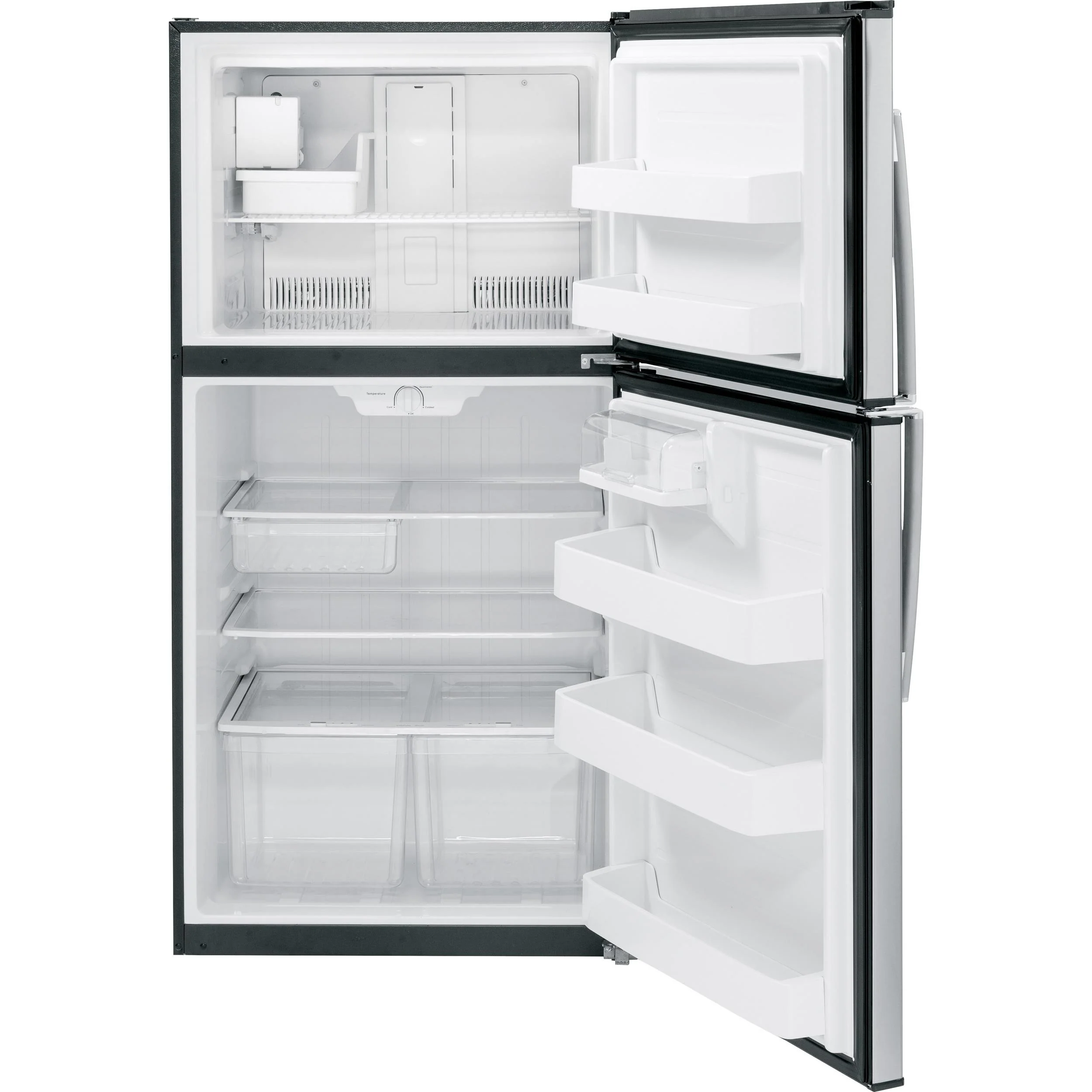 GE 33-inch, 21.2 cu. ft. Top Freezer Refrigerator with Ice Maker GIE21GSHSS - Image 2