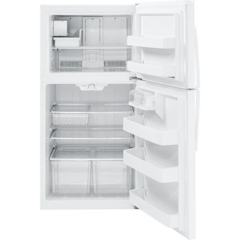 GE 33-inch, 21.2 cu. ft. Top Freezer Refrigerator with Ice Maker GIE21GTHWW - Image 2