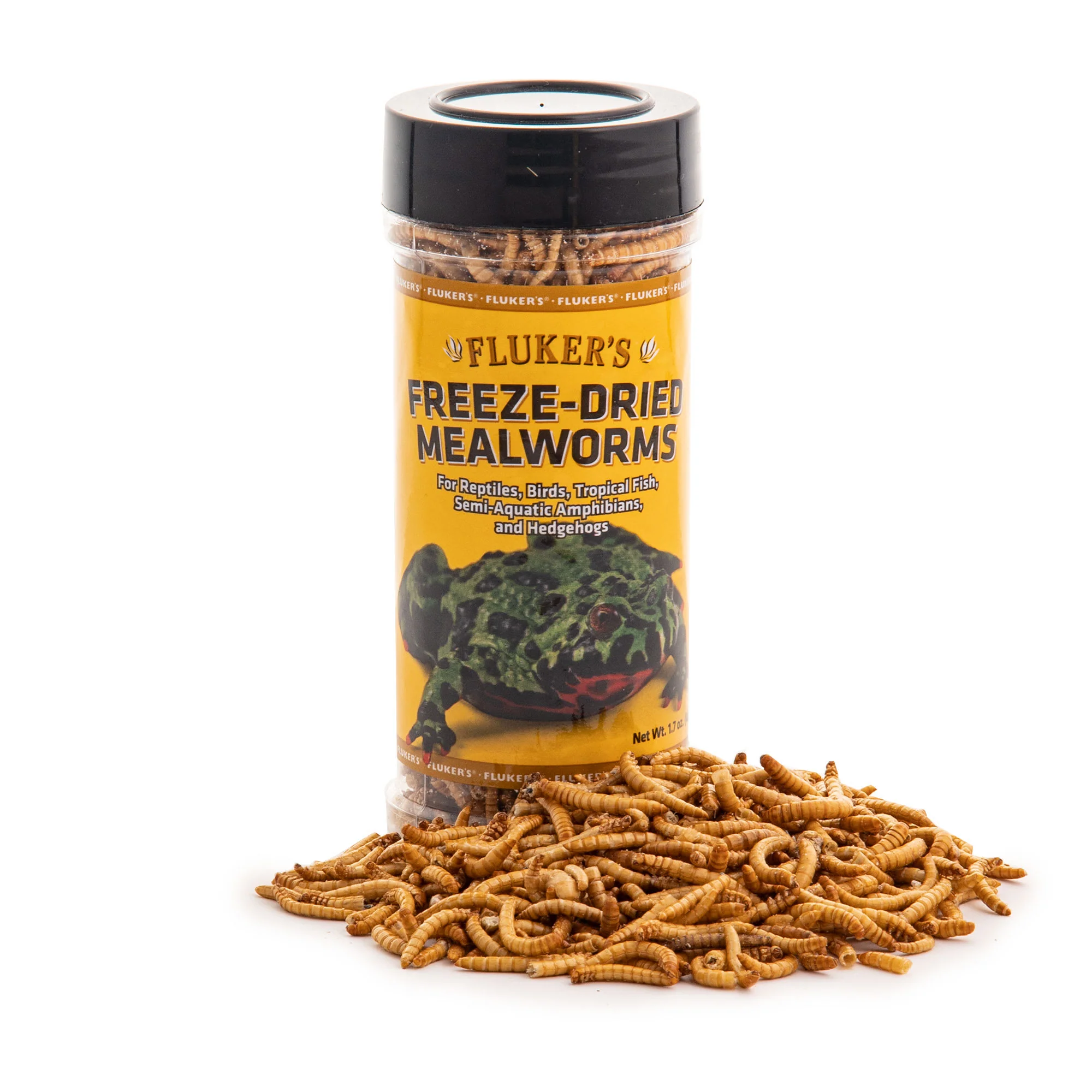 Fluker s Freeze-Dried Mealworms Reptile Bird Turtle Food  1.7 Oz - Image 1